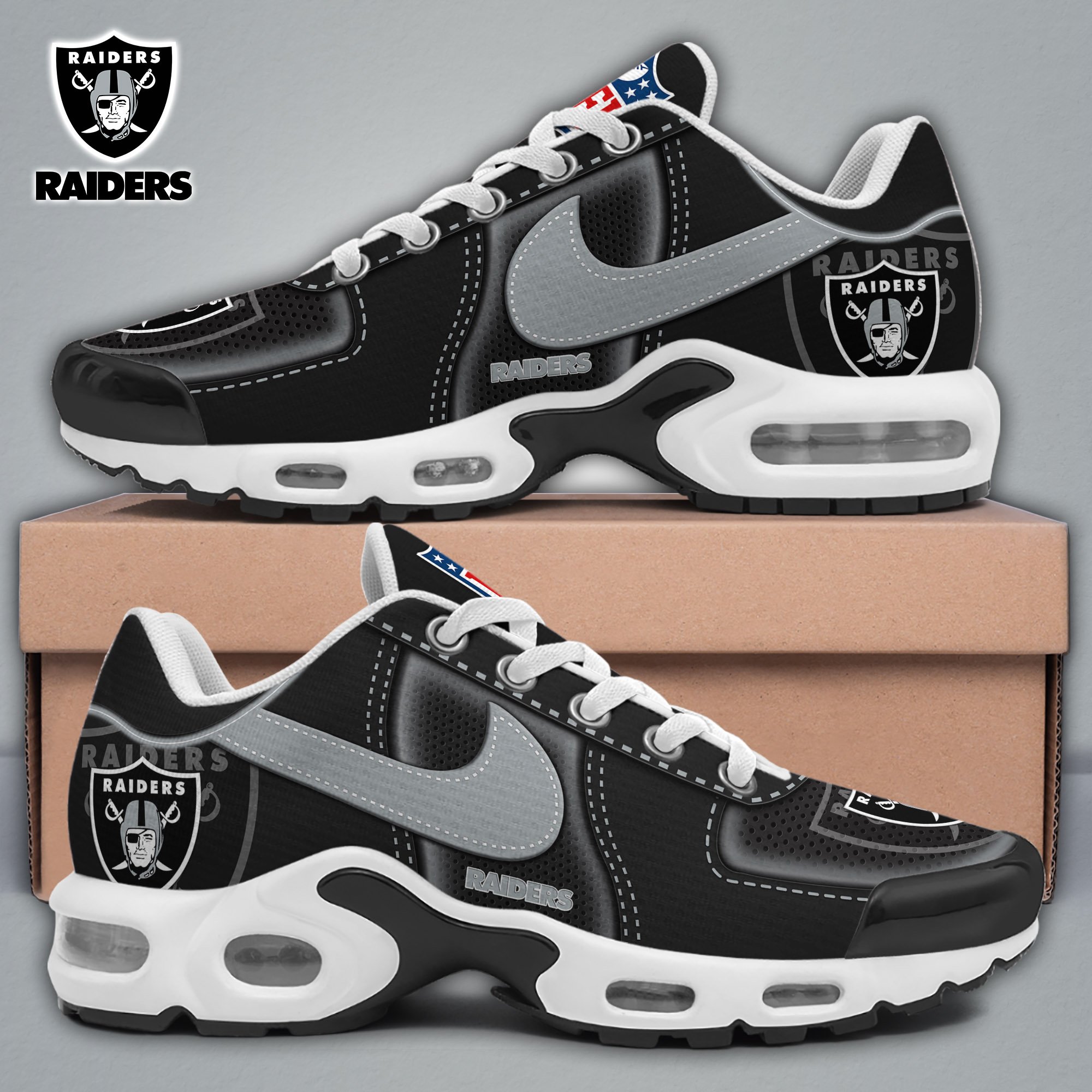 Las Vegas Raiders TN Shoes 2025 Version Custom Name Sport Shoes For Fan Fan Gifts EHIVM-11274600N