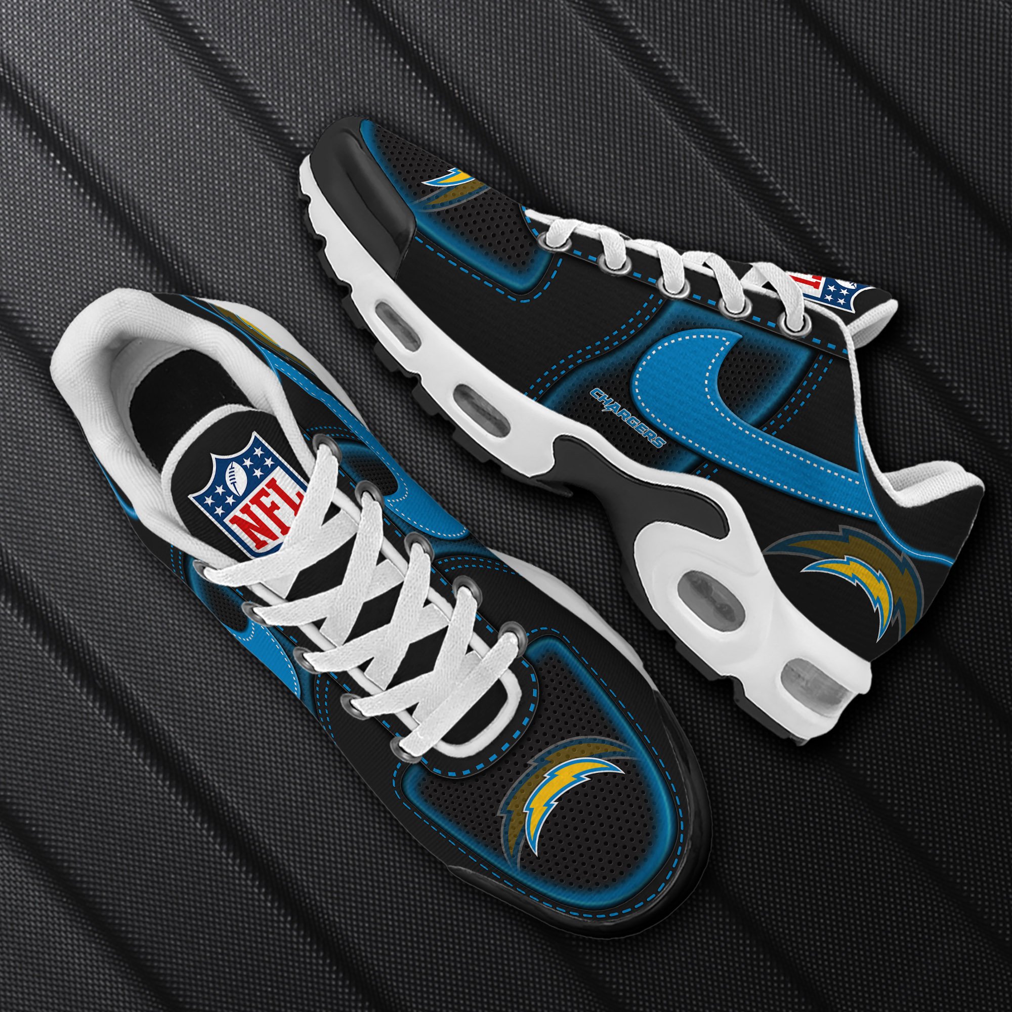 Alternative view of Los Angeles Chargers TN Shoes 2025 Version Custom Name Sport Shoes For Fan Fan Gifts EHIVM-11274600N
