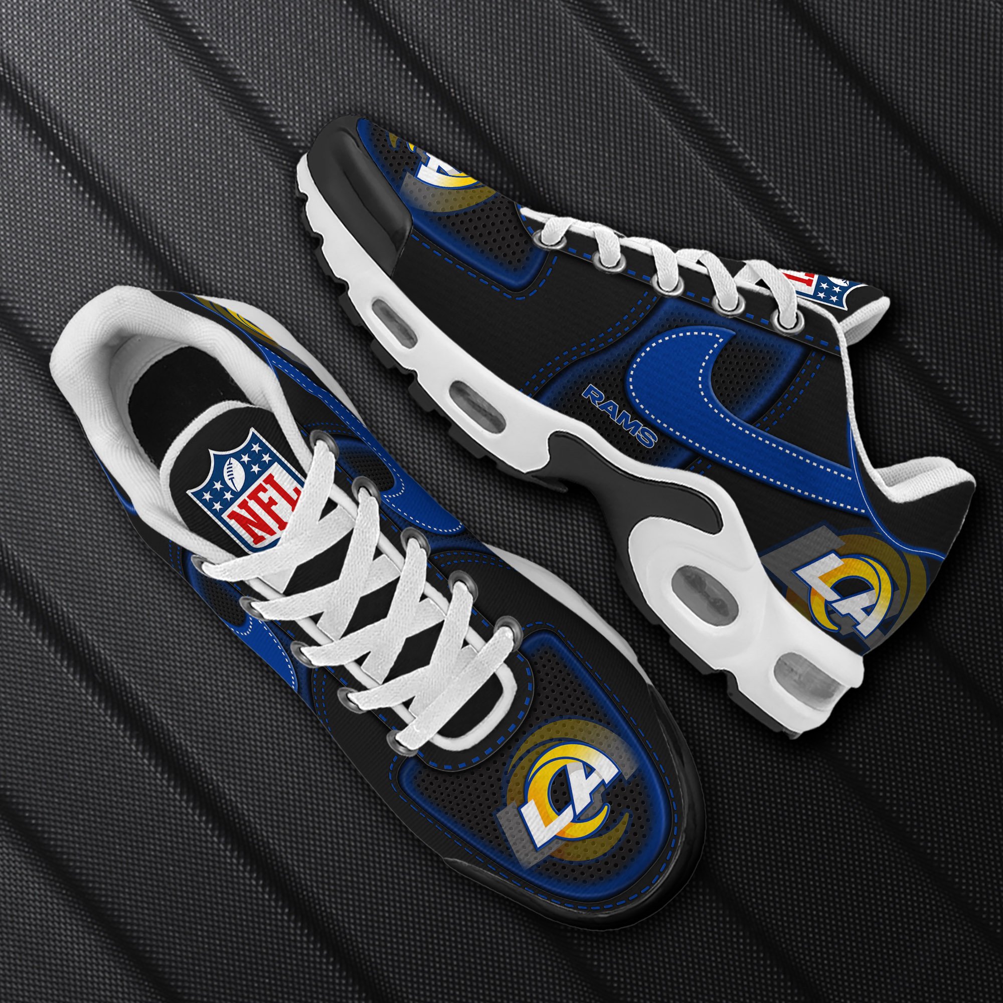 Alternative view of Los Angeles Rams TN Shoes 2025 Version Custom Name Sport Shoes For Fan Fan Gifts EHIVM-11274600N
