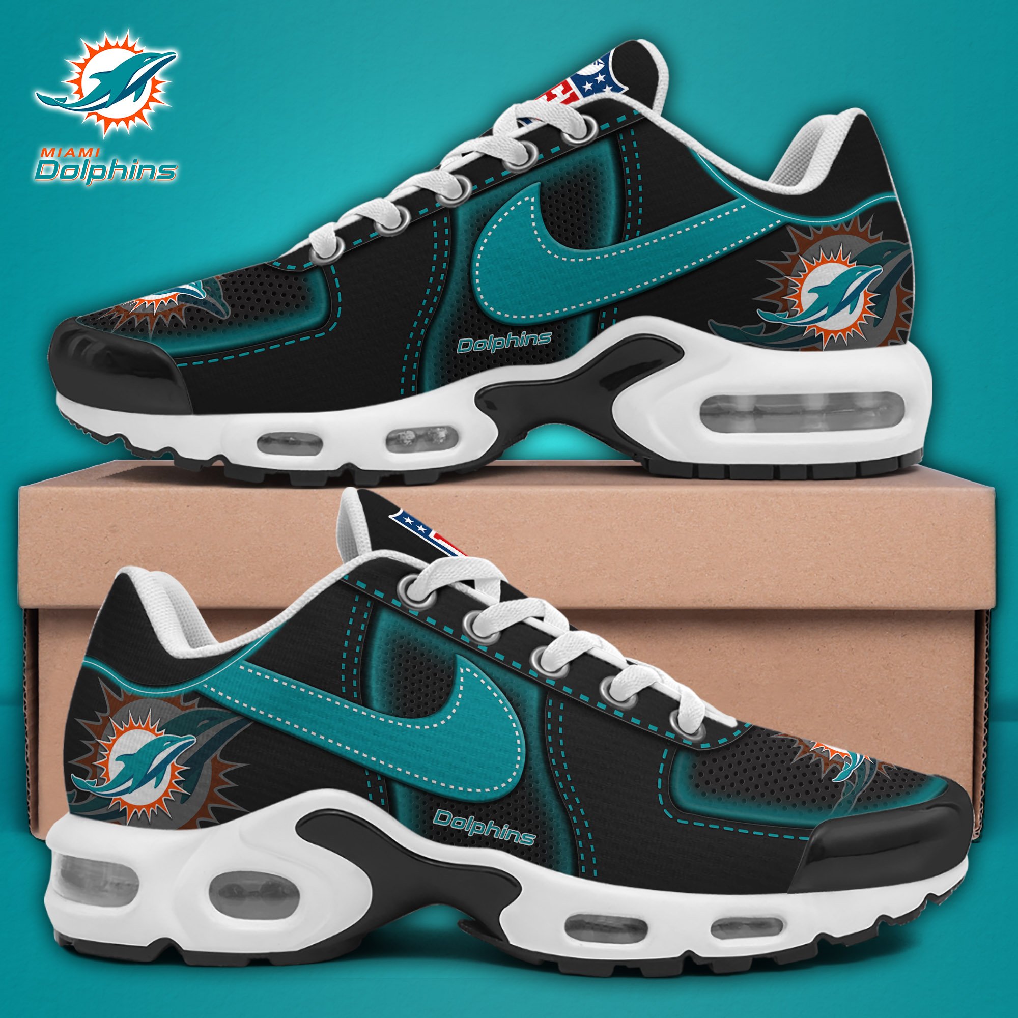 Miami Dolphins TN Shoes 2025 Version Custom Name Sport Shoes For Fan Fan Gifts EHIVM-11274600N