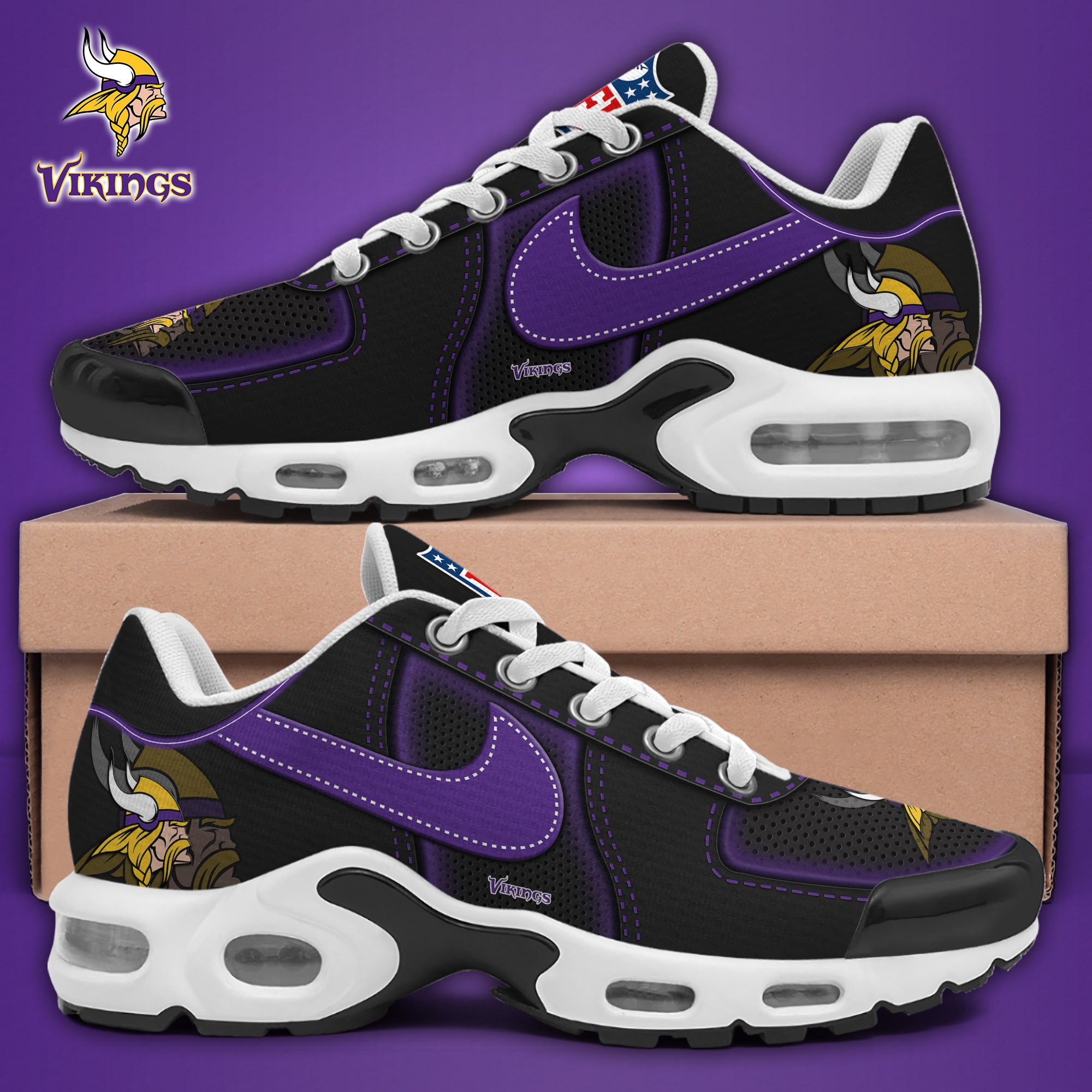 Minnesota Vikings TN Shoes 2025 Version Custom Name Sport Shoes For Fan Fan Gifts EHIVM-11274600N