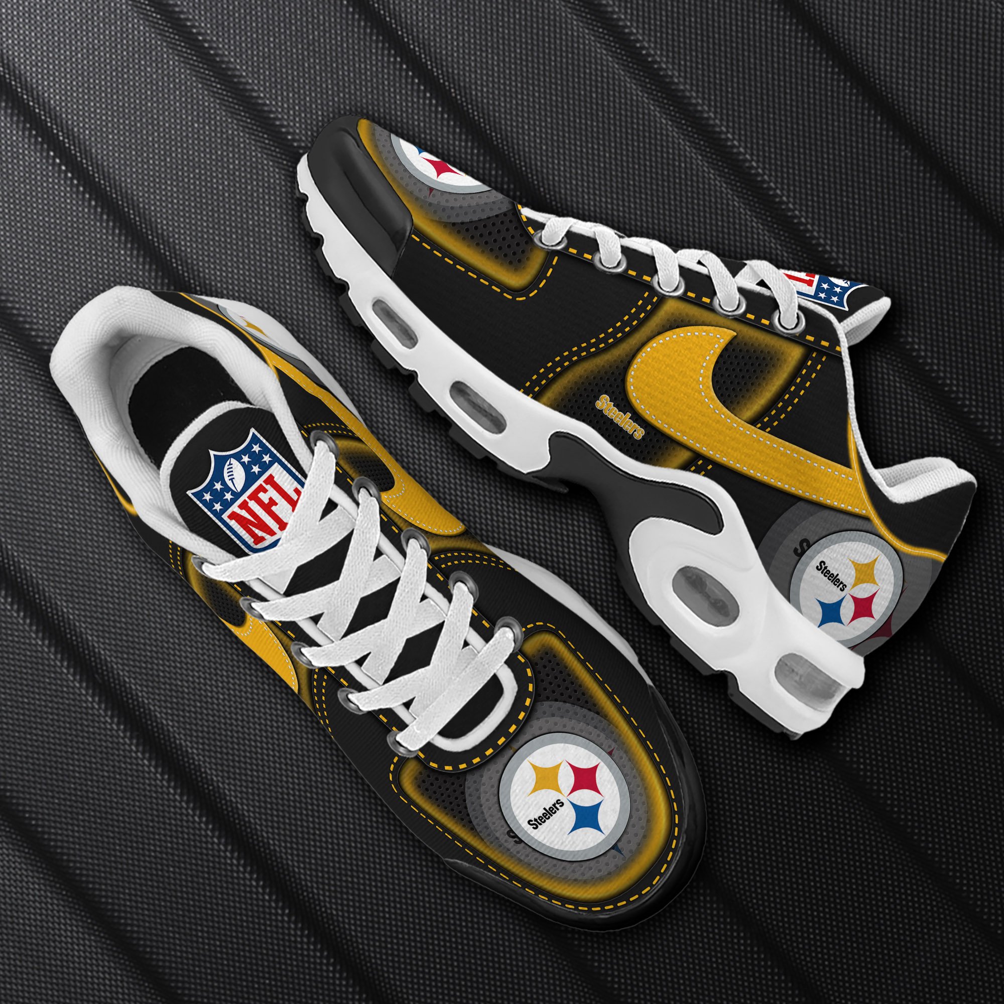 Alternative view of Pittsburgh Steelers TN Shoes 2025 Version Custom Name Sport Shoes For Fan Fan Gifts EHIVM-11274600N