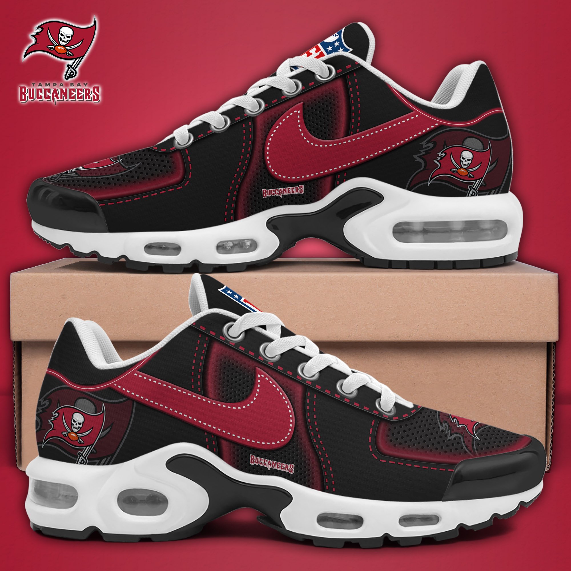 Tampa Bay Buccaneers TN Shoes 2025 Version Custom Name Sport Shoes For Fan Fan Gifts EHIVM-11274600N