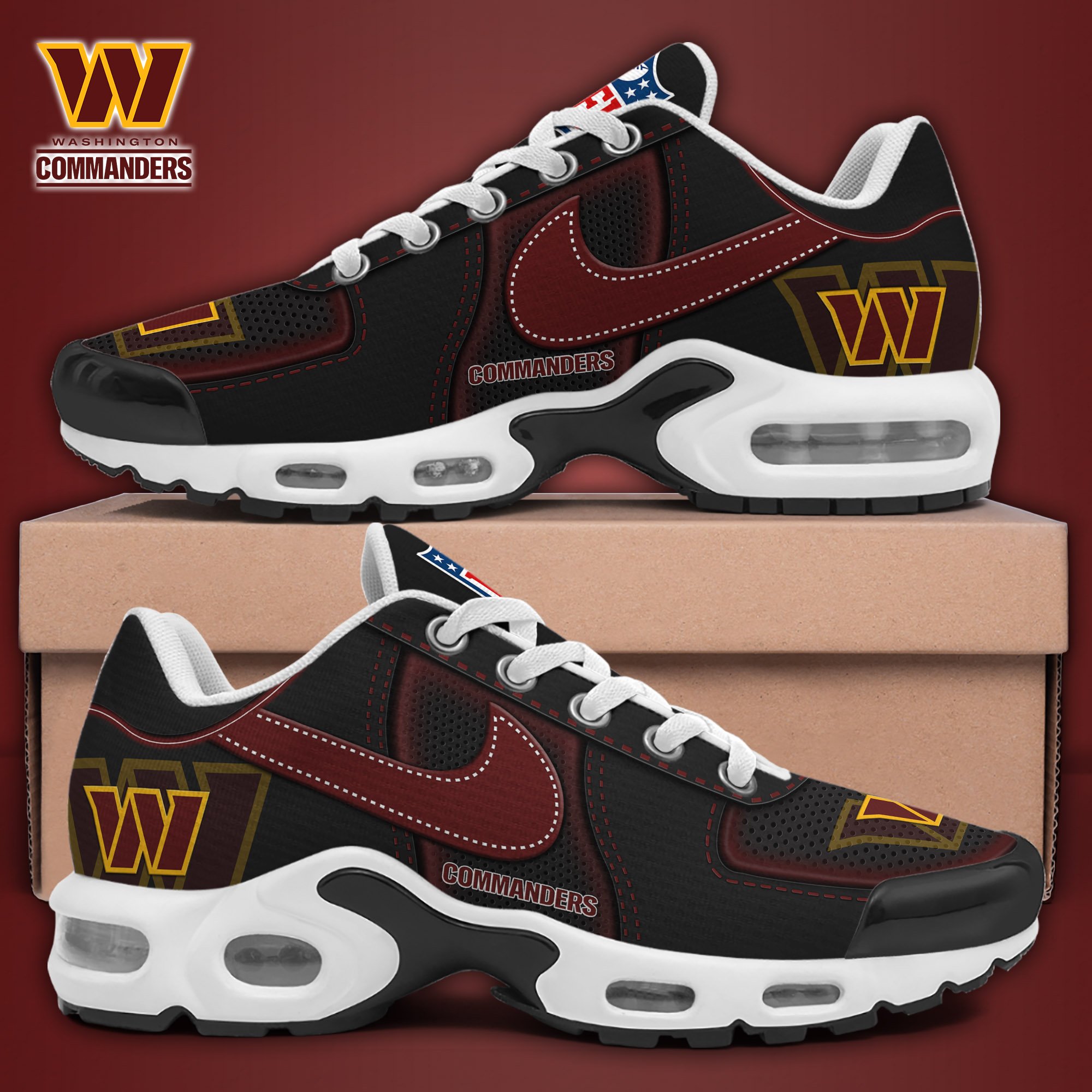 Washington Commanders TN Shoes 2025 Version Custom Name Sport Shoes For Fan Fan Gifts EHIVM-11274600N