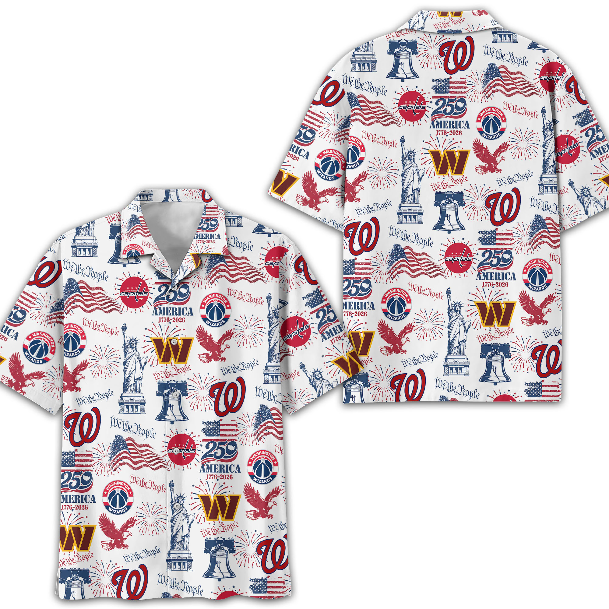 Washington D.C Sport Hawaii Shirt, We The People America 250, Fan Gifts