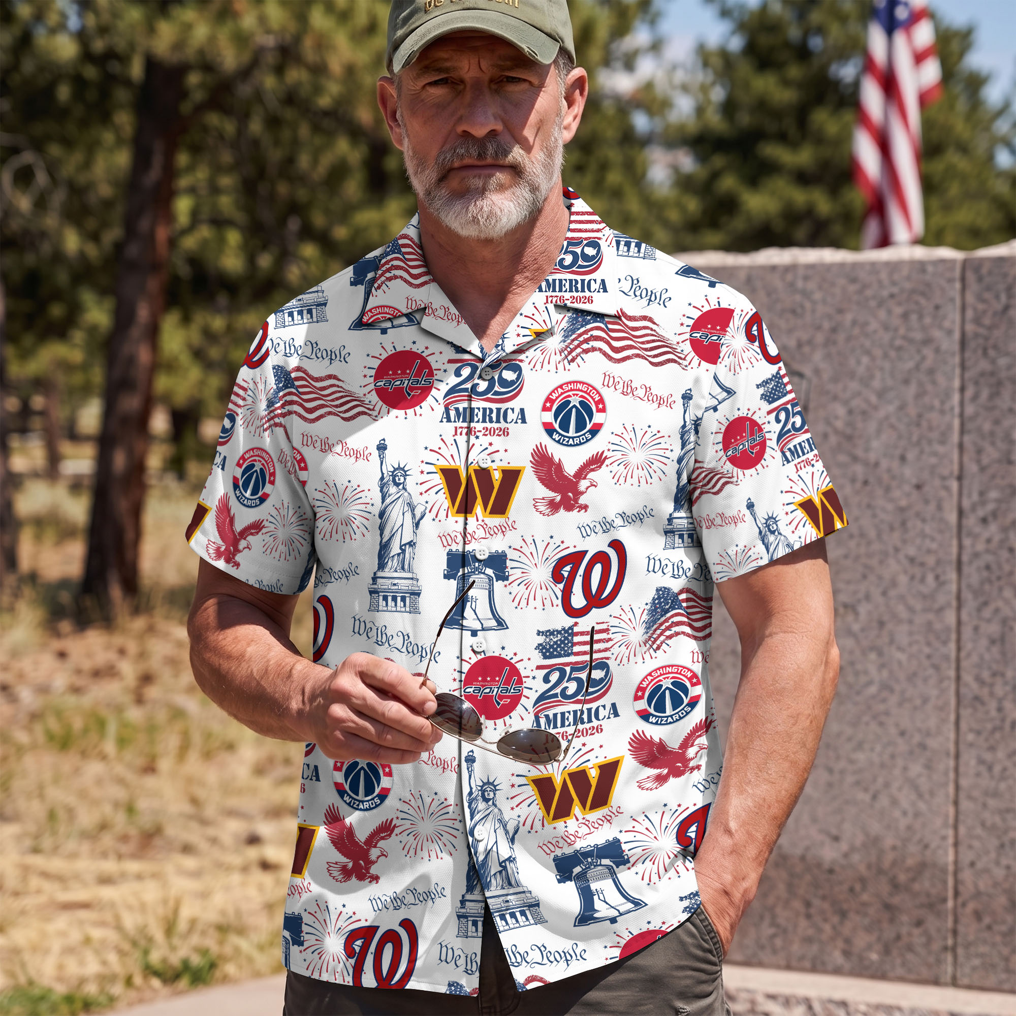 Washington D.C Sport Hawaii Shirt, We The People America 250, Fan Gifts - Image 4
