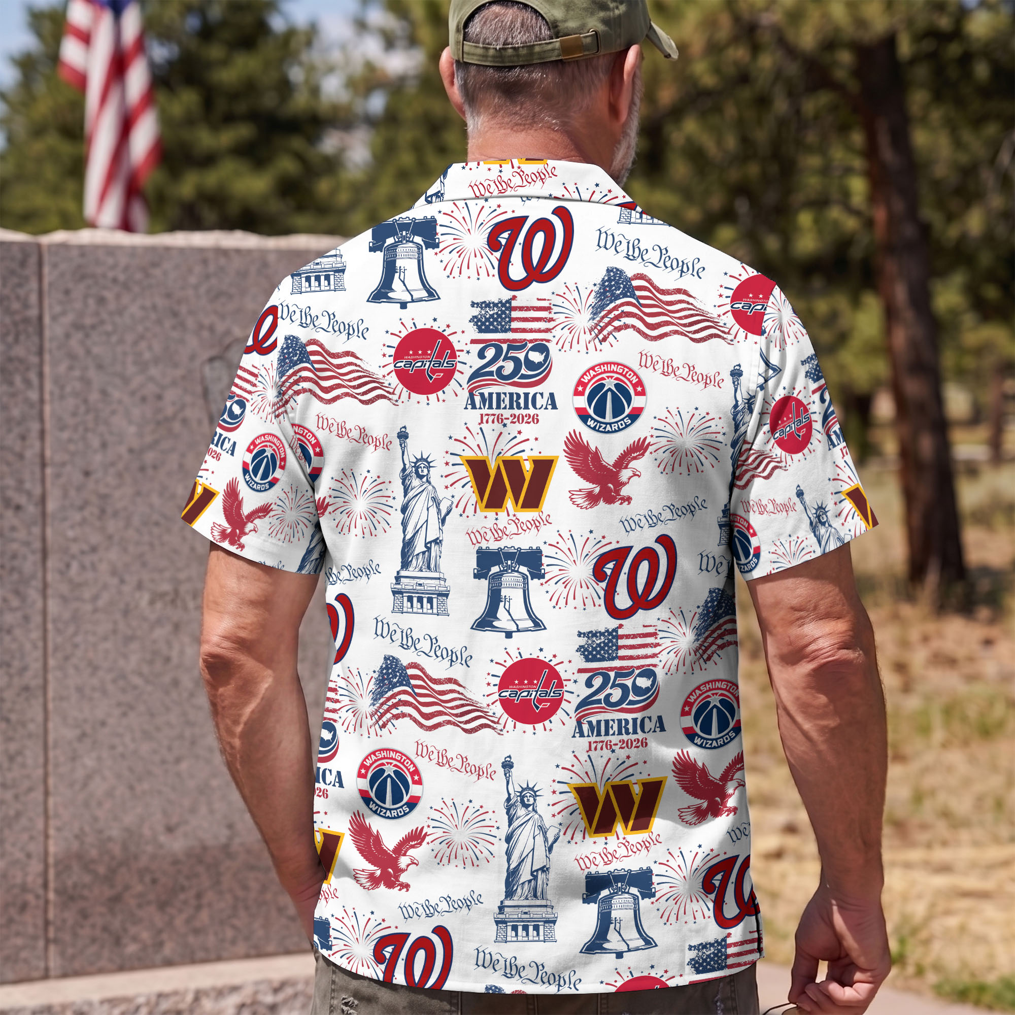 Washington D.C Sport Hawaii Shirt, We The People America 250, Fan Gifts - Image 5