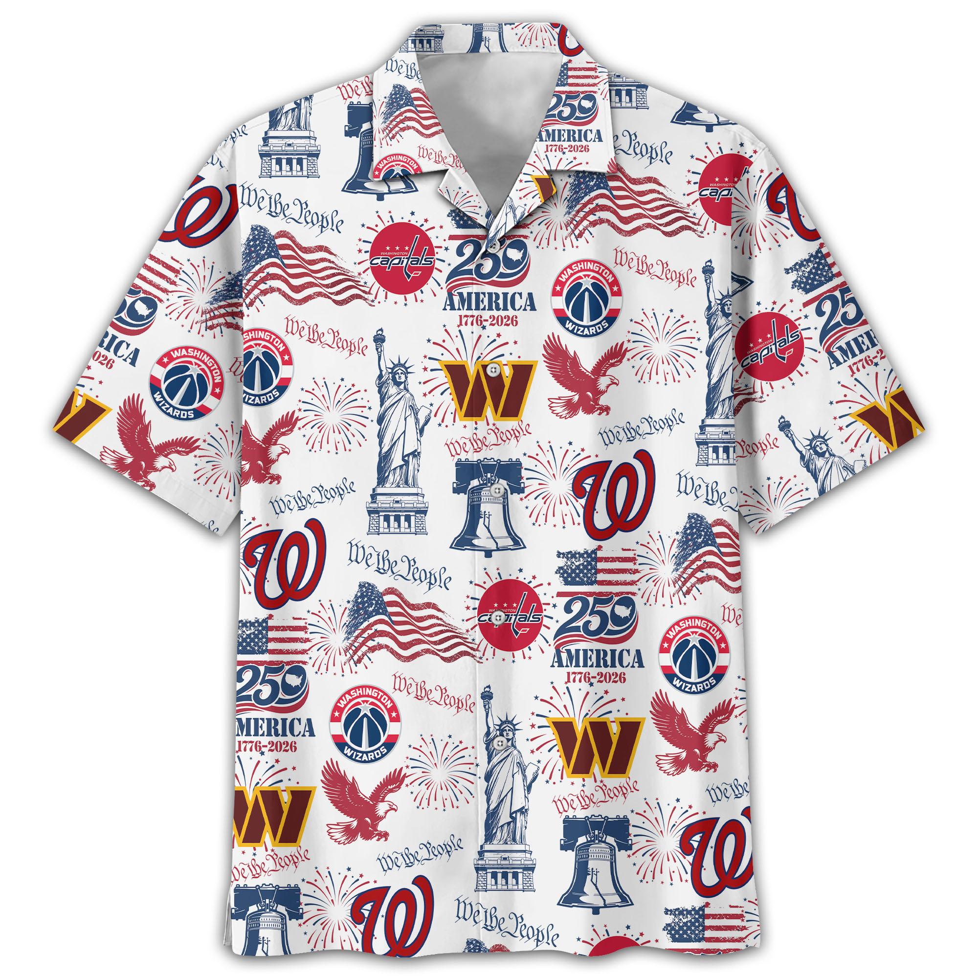 Washington D.C Sport Hawaii Shirt, We The People America 250, Fan Gifts - Image 8