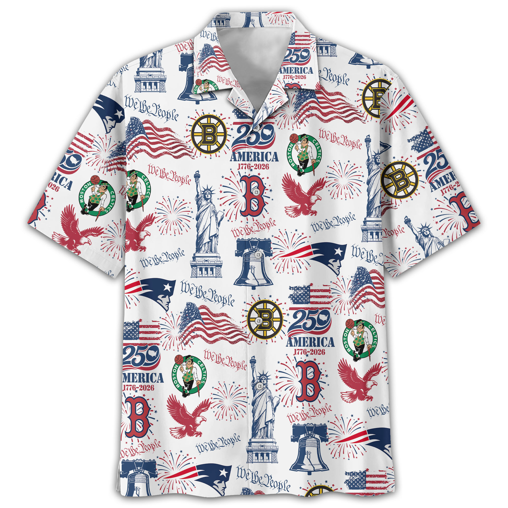 Boston City Sport Hawaii Shirt, We The People America 250, Fan Gifts - Image 8