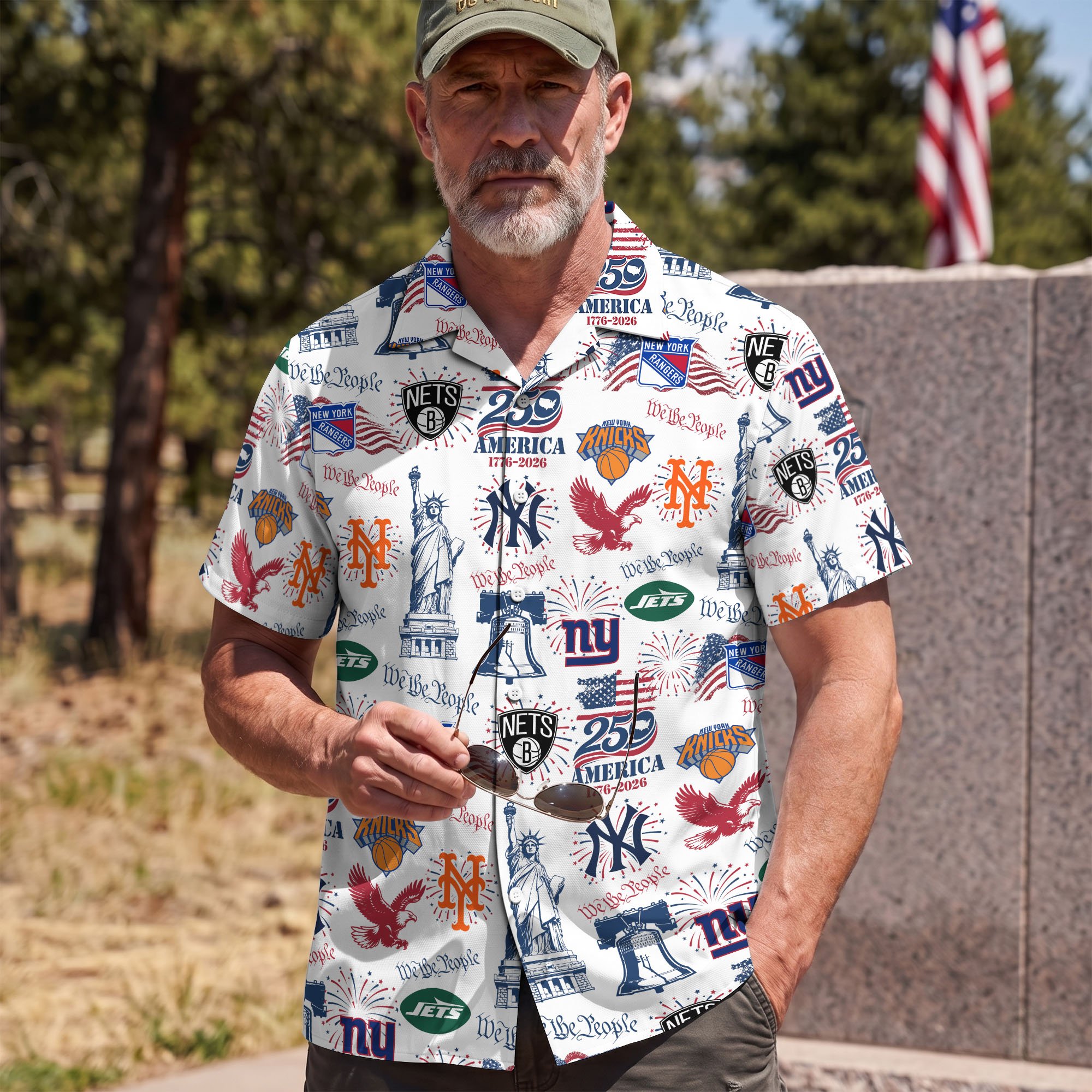 New York City Sport Hawaii Shirt, 250 America 1776-2026 Shirt, Sport Gift For Fan - Image 4