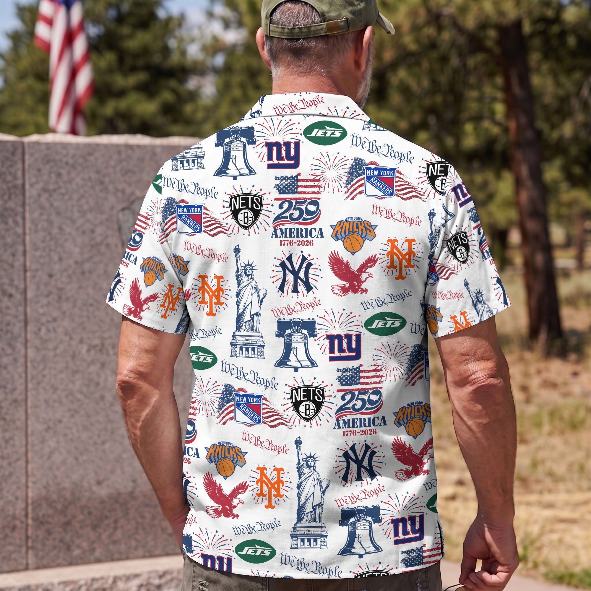 New York City Sport Hawaii Shirt, 250 America 1776-2026 Shirt, Sport Gift For Fan - Image 5