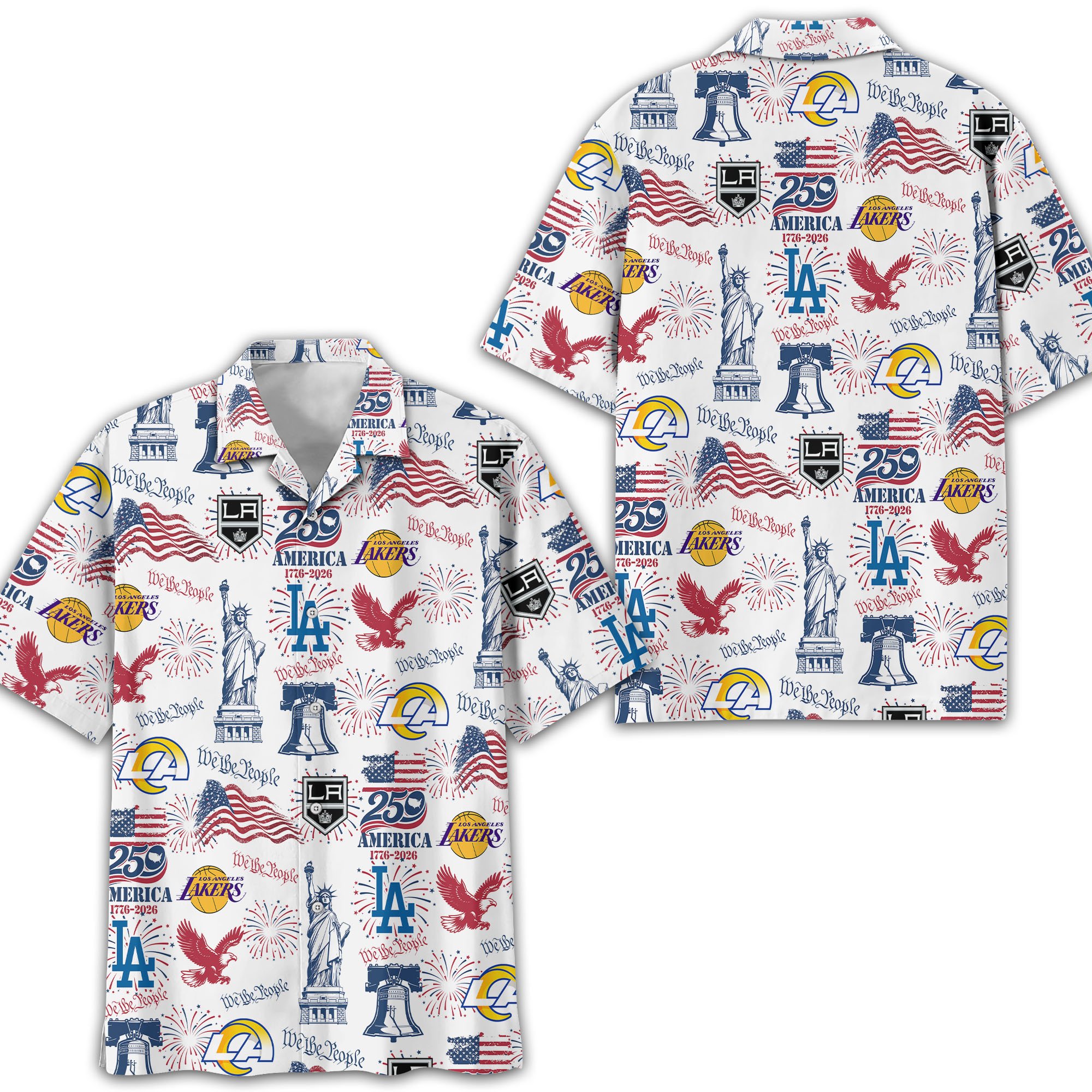 Los Angeles City Sport Hawaii Shirt, 250 America 1776-2026 Shirt, Sport Gift For Fan