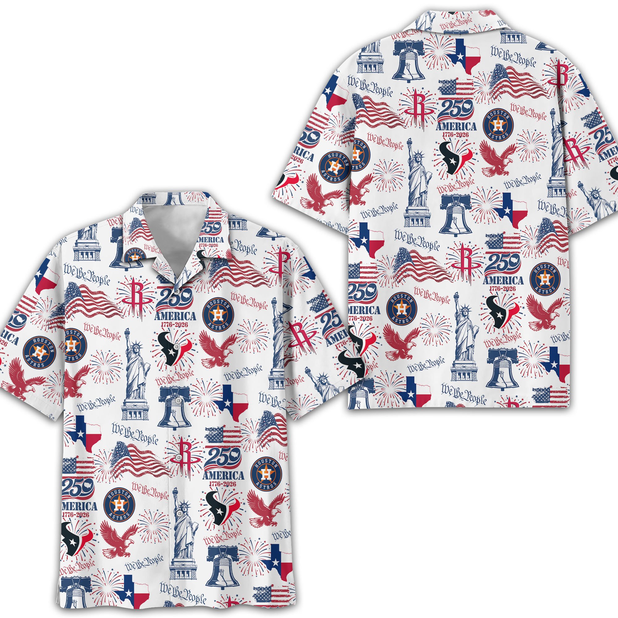 Houston City Sport Hawaii Shirt, 250 America 1776-2026 Shirt, Sport Gift For Fan