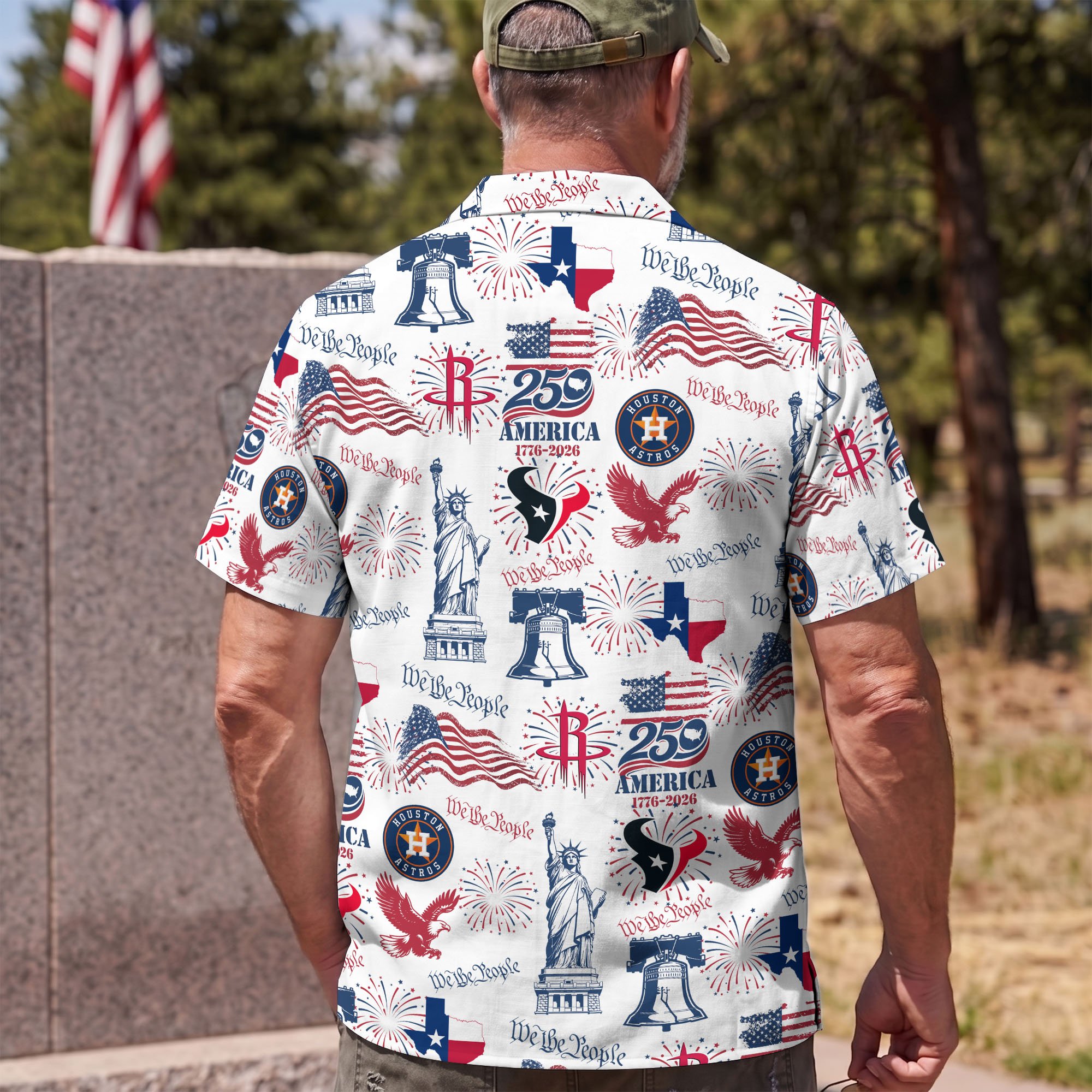 Houston City Sport Hawaii Shirt, 250 America 1776-2026 Shirt, Sport Gift For Fan - Image 5