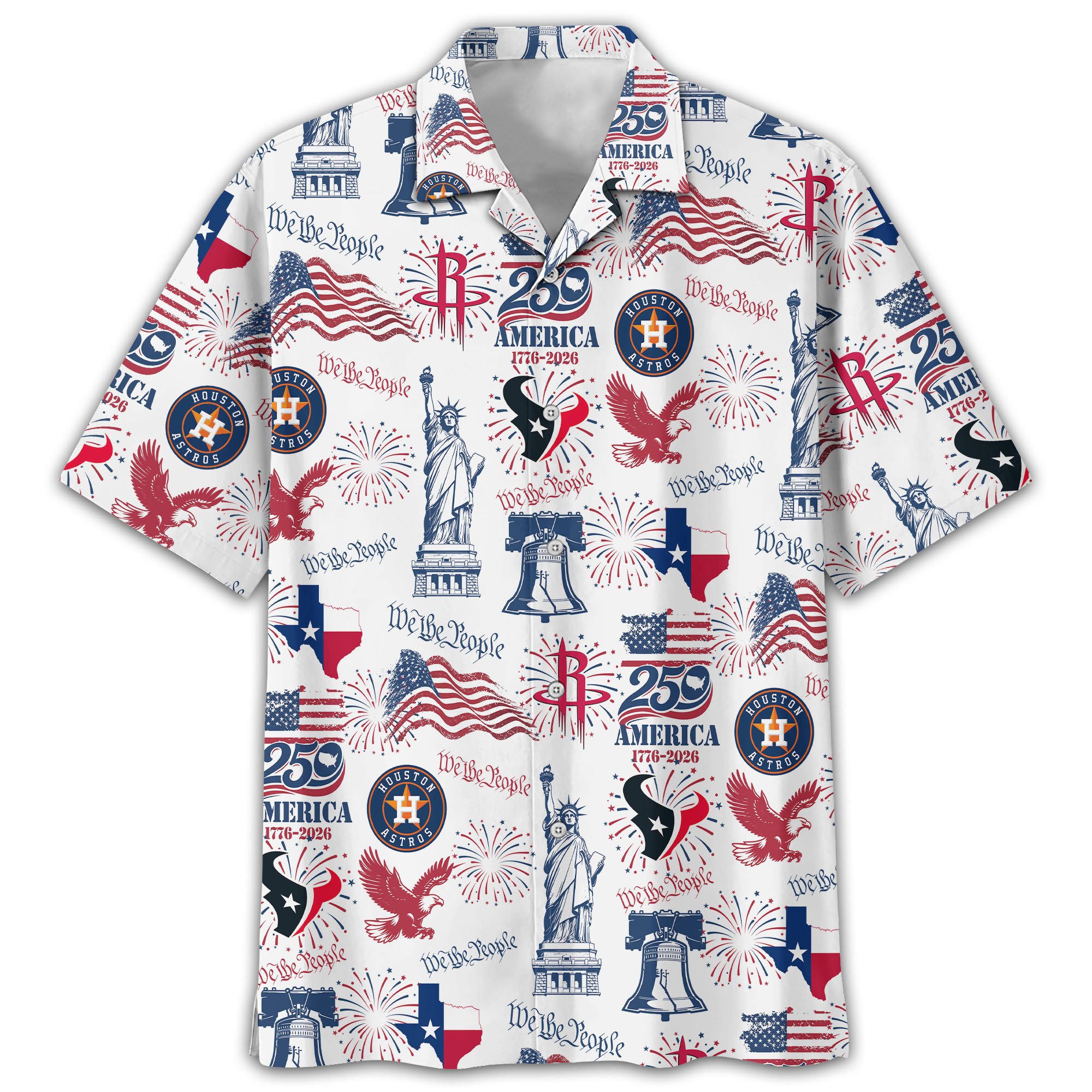 Houston City Sport Hawaii Shirt, 250 America 1776-2026 Shirt, Sport Gift For Fan - Image 8