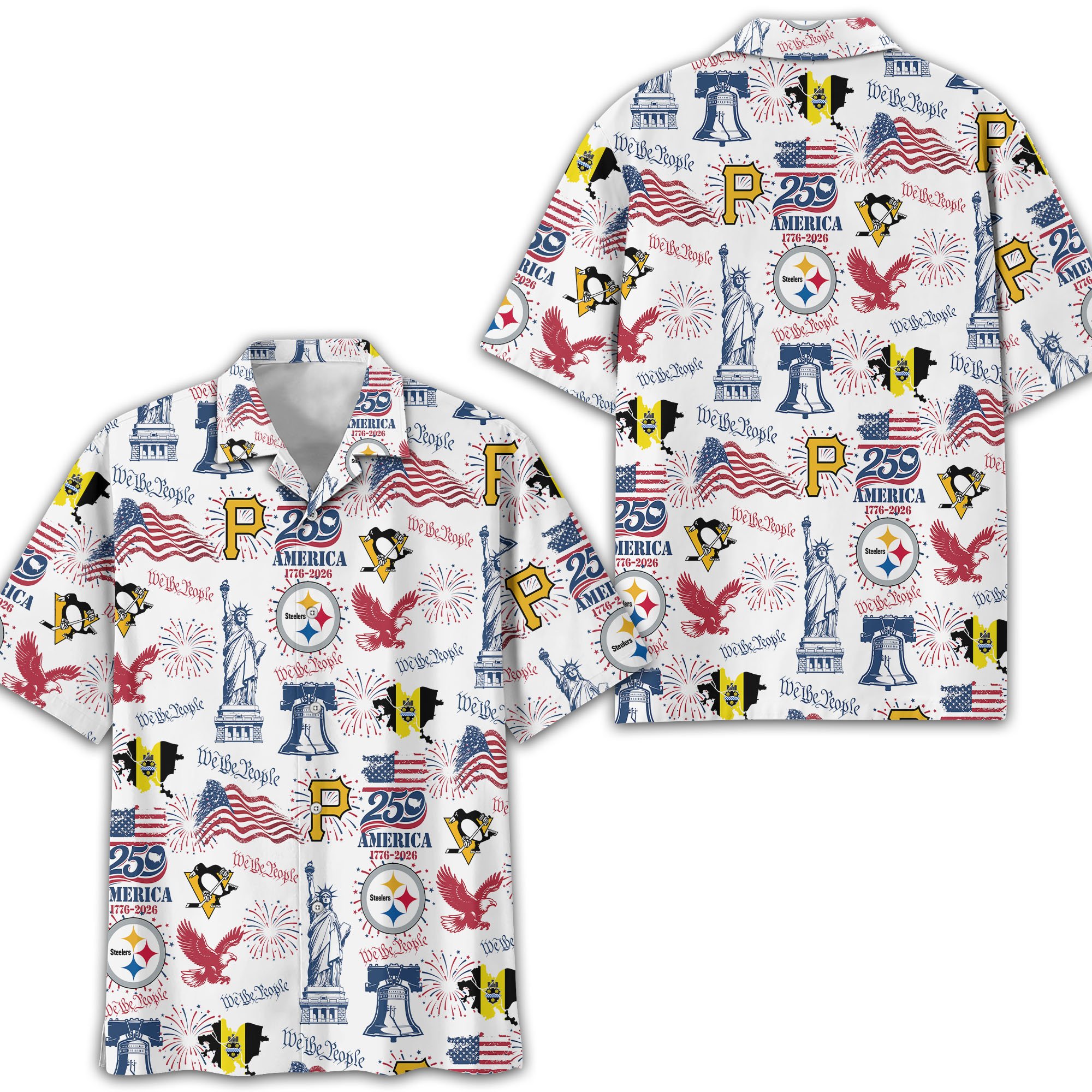 Pittsburgh City Sport Hawaii Shirt, 250 America 1776-2026 Shirt, Sport Gift For Fan