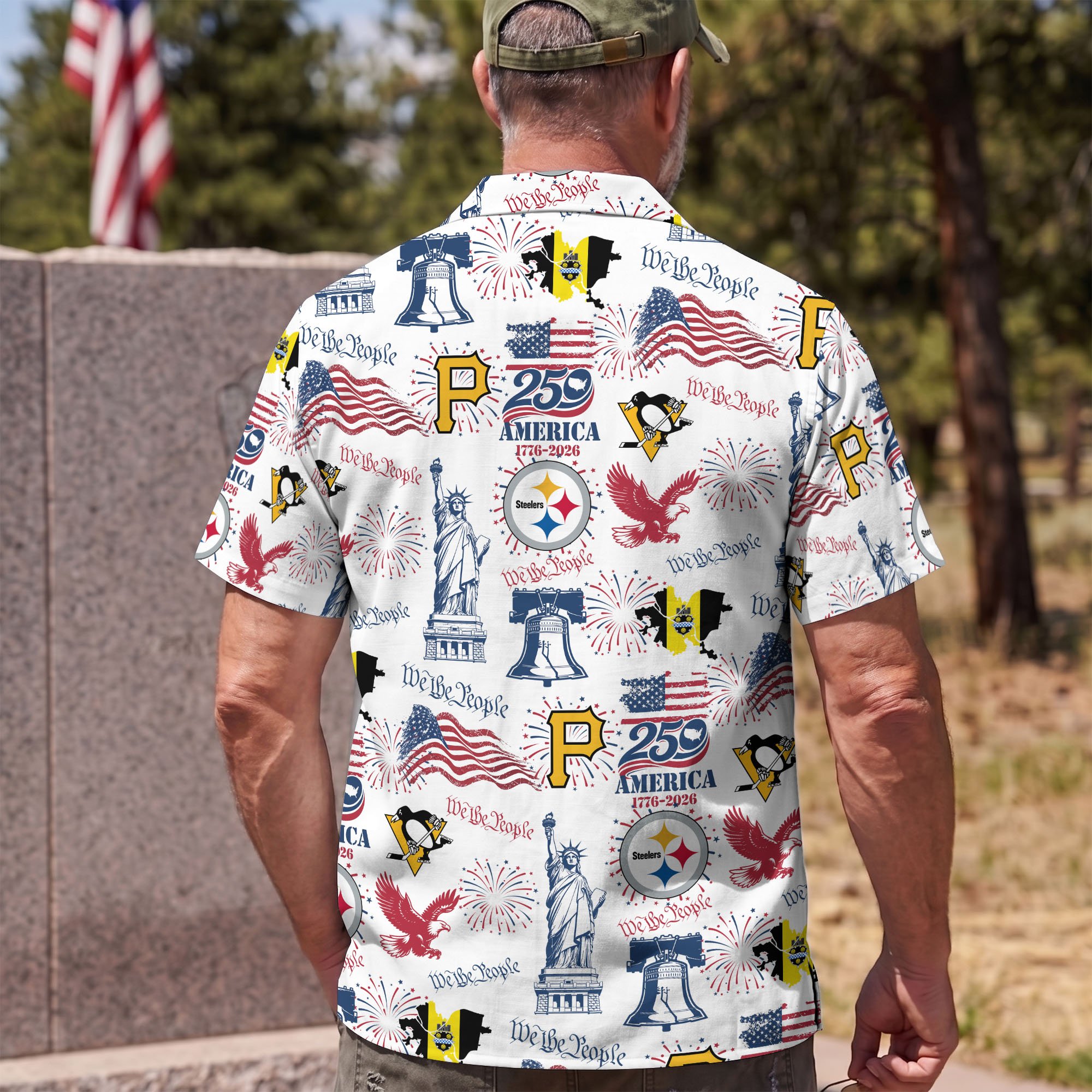 Pittsburgh City Sport Hawaii Shirt, 250 America 1776-2026 Shirt, Sport Gift For Fan - Image 5
