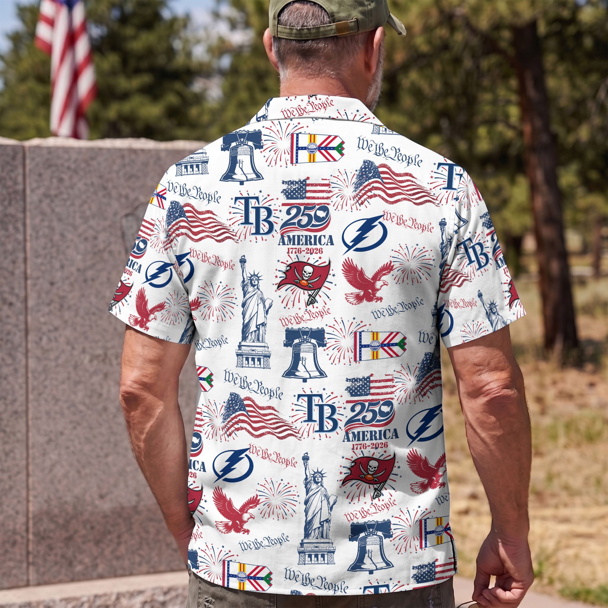 Tampa Bay Sport Hawaii Shirt, 250 America 1776-2026 Shirt, Sport Gift For Fan - Image 5