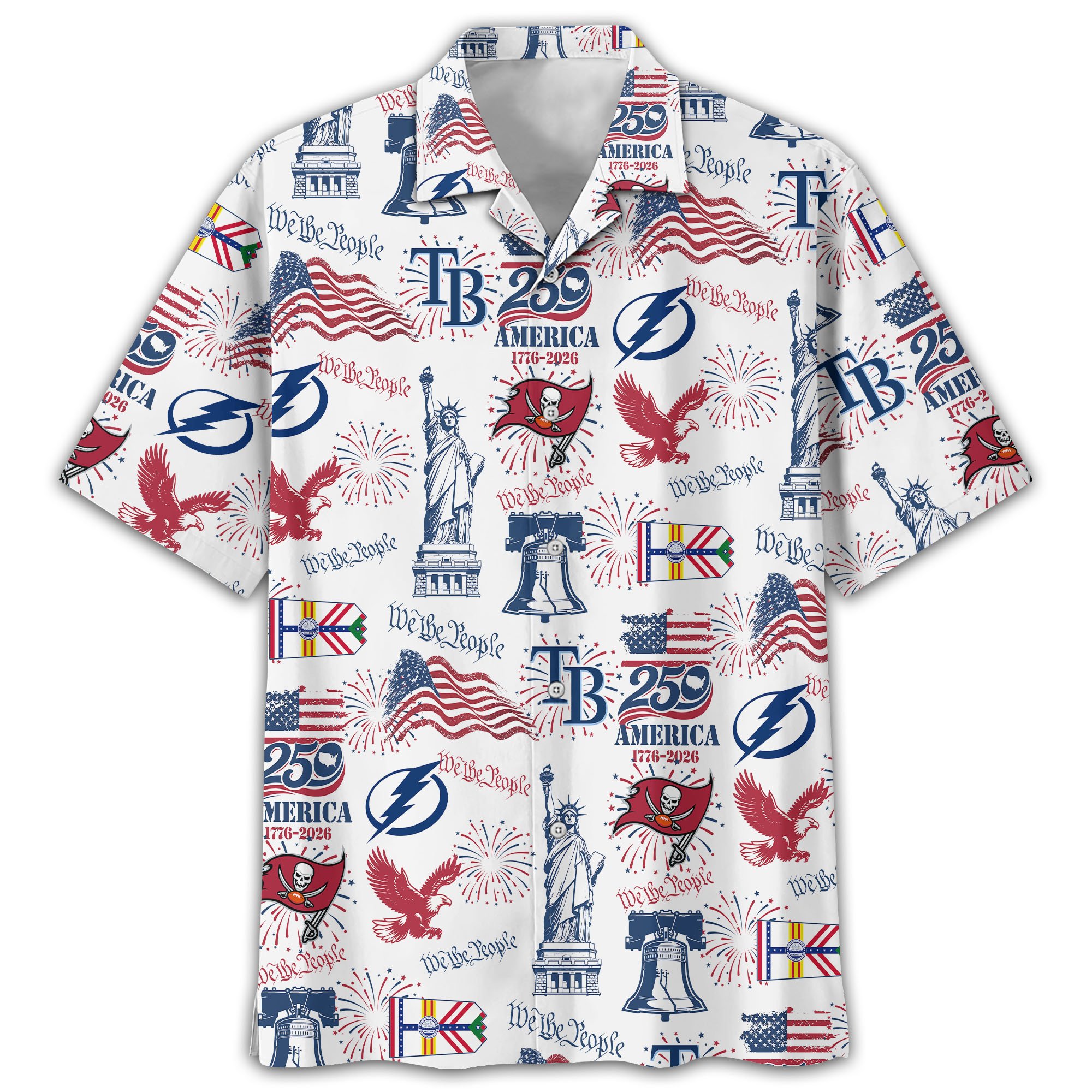 Tampa Bay Sport Hawaii Shirt, 250 America 1776-2026 Shirt, Sport Gift For Fan - Image 8