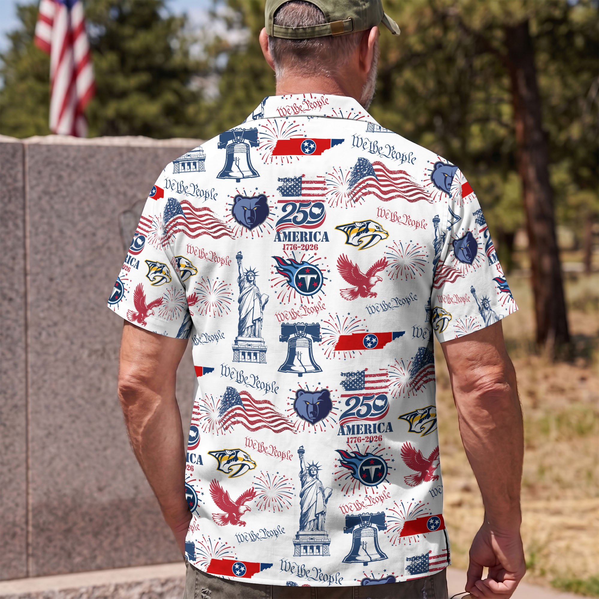 Tennessee Sport Hawaii Shirt, 250 America 1776-2026 Shirt, Sport Gift For Fan - Image 5