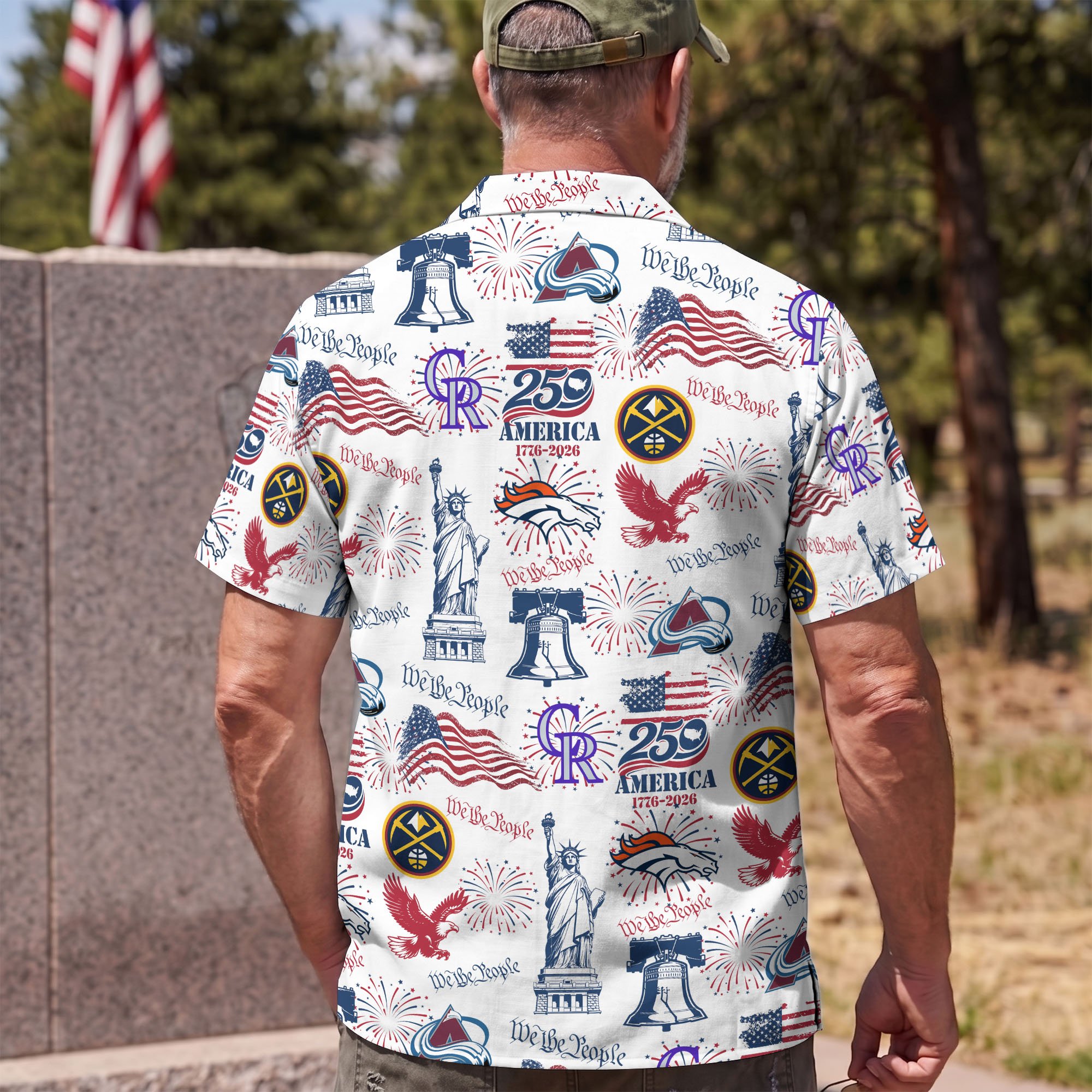 Denver City Sport Hawaiian Shirt, 250 America 1776-2026 Shirt, Sport Gift For Fan - Image 5