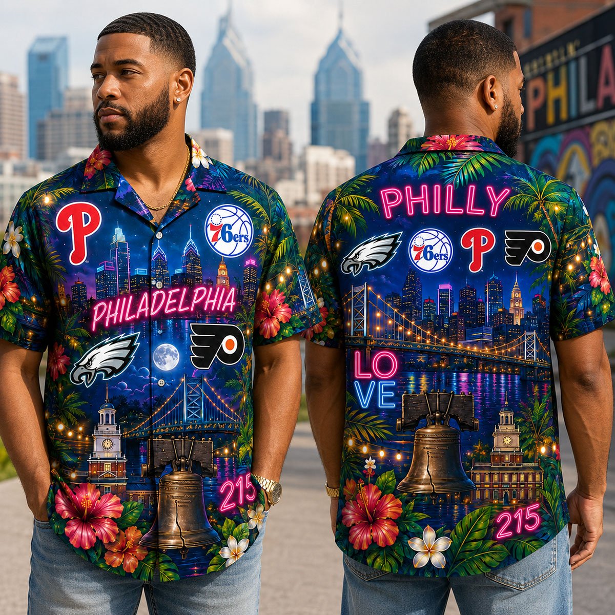 Philadelphia City Sports Hawaiian Shirt, Philly Shirt, Gift For Fans - Image 2