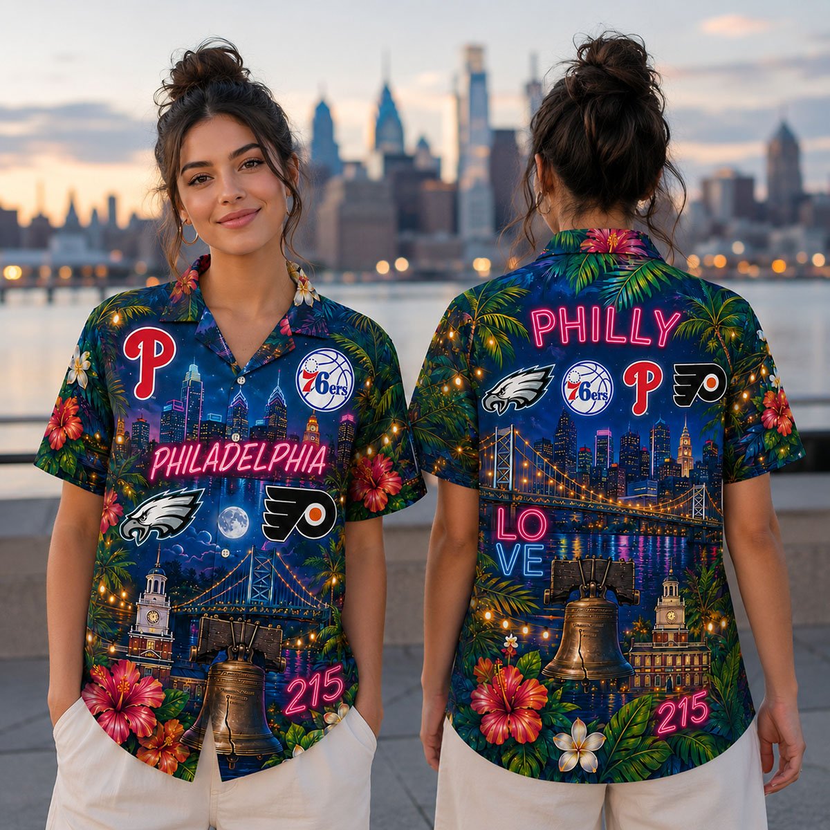 Philadelphia City Sports Hawaiian Shirt, Philly Shirt, Gift For Fans - Image 3