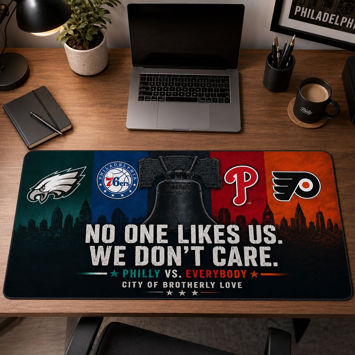 Philadelphia City Sports Pride Extended Desk Mat – City of Brotherly Love Workspace Setup, Philly Desk Mat, Sport Desk Decor - Image 10