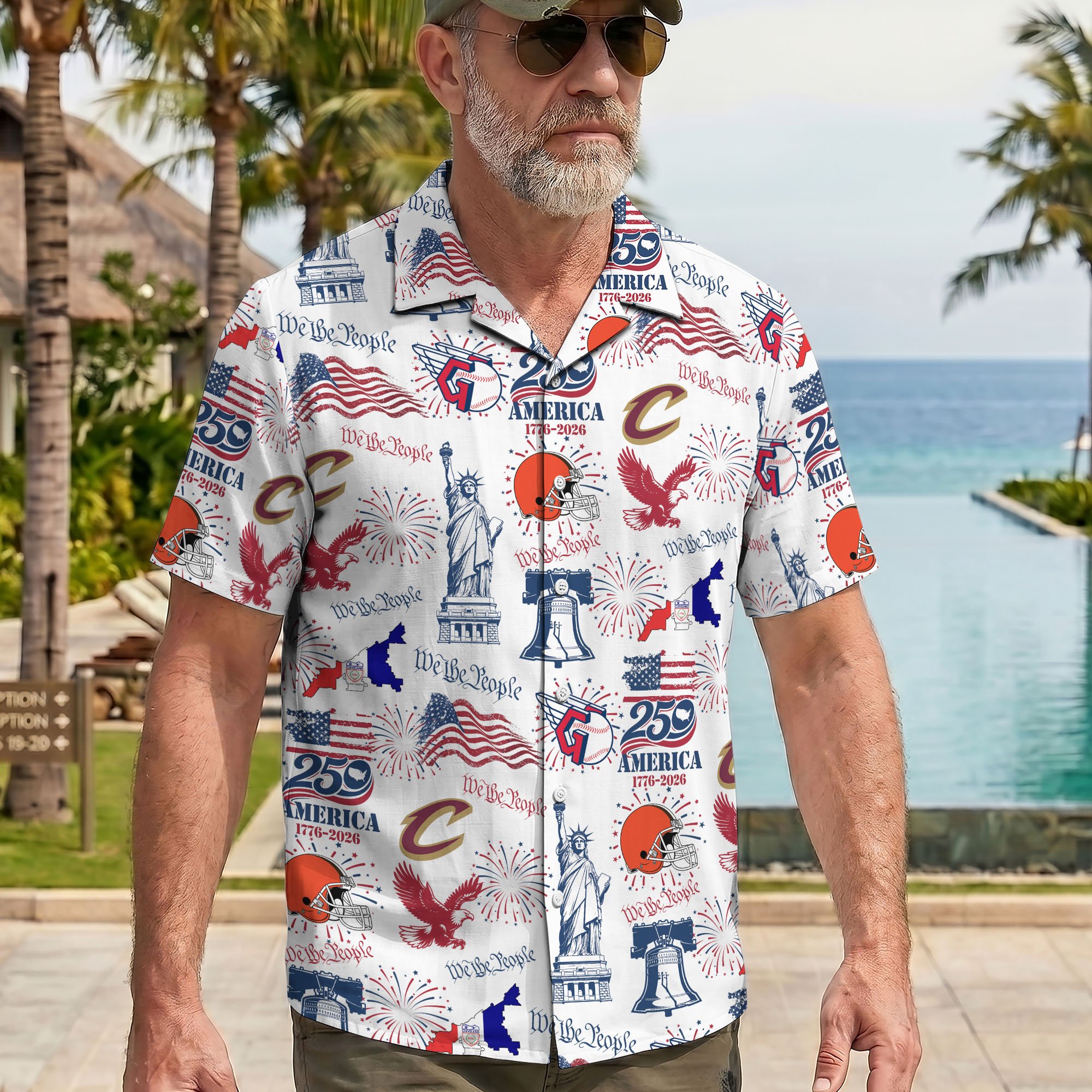Alternative view of Cleveland City Sport Hawaii Shirt, We The People, Sport Gifts