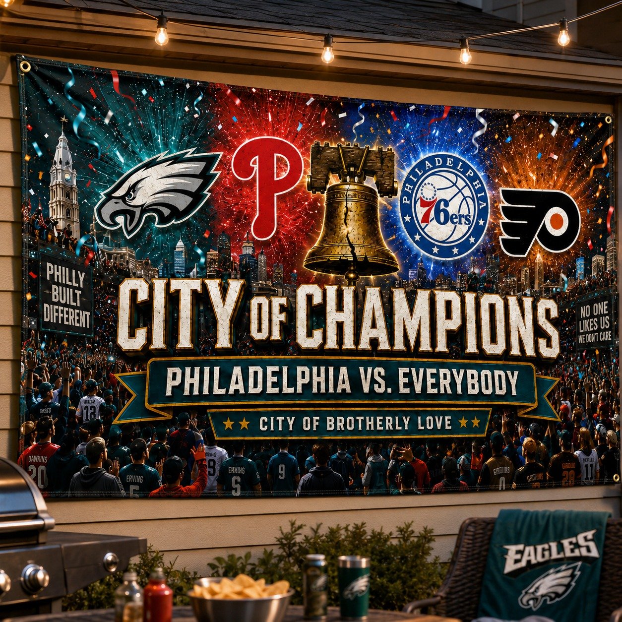 Philadelphia City 3’x5’ & 4’x6’ Polyester Fan Flag, City Of Champion, Phillies for Fan, Sport Gifts - Image 5