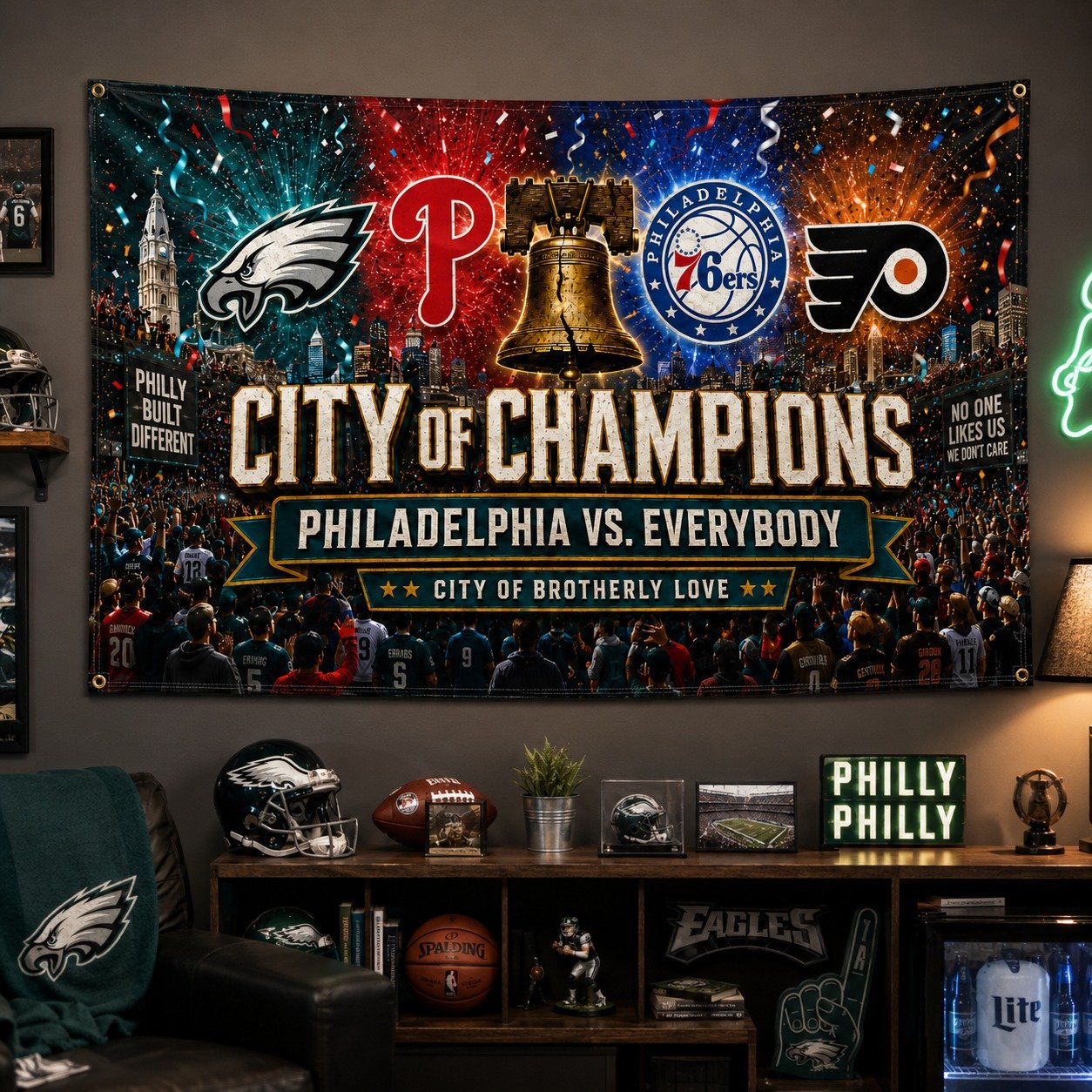 Philadelphia City 3’x5’ & 4’x6’ Polyester Fan Flag, City Of Champion, Phillies for Fan, Sport Gifts - Image 6