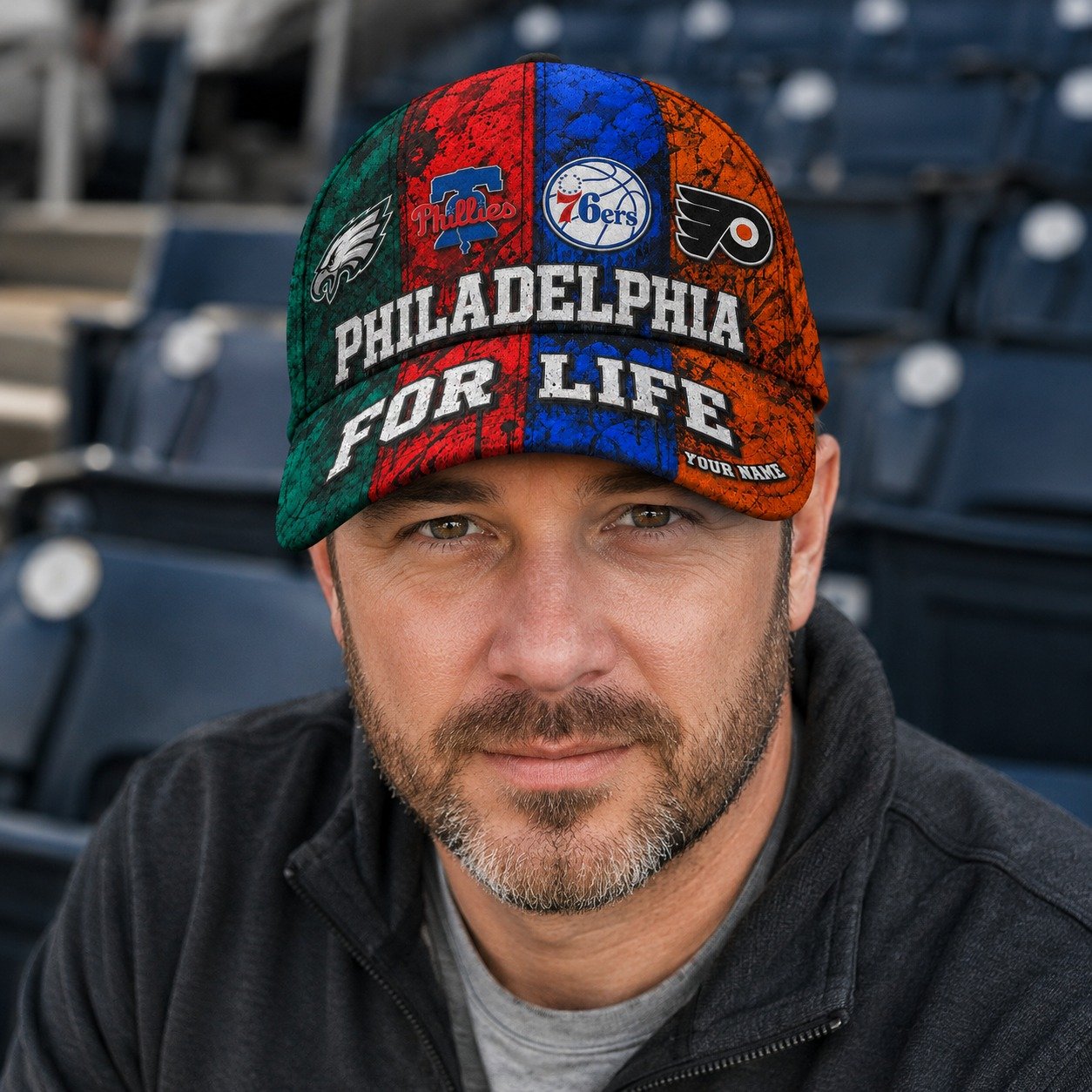 Personalized Philadelphia Sports Teams Cap With Name, Philadelphia For Life, Phillies Fan Gifts - Image 6
