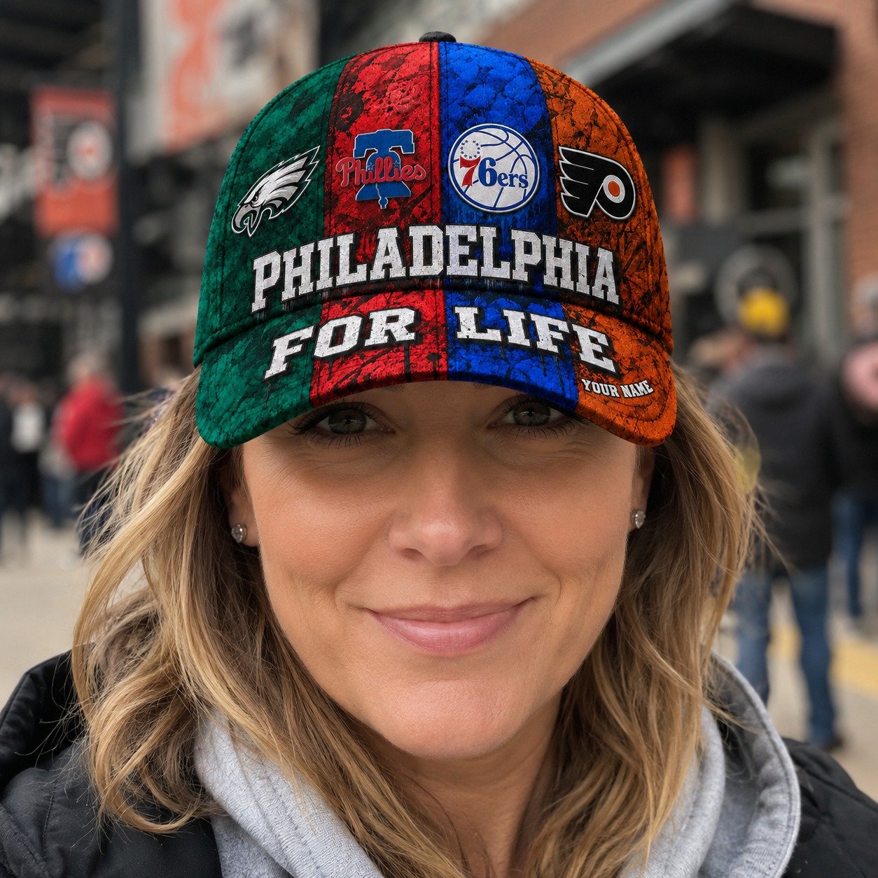 Personalized Philadelphia Sports Teams Cap With Name, Philadelphia For Life, Phillies Fan Gifts - Image 9