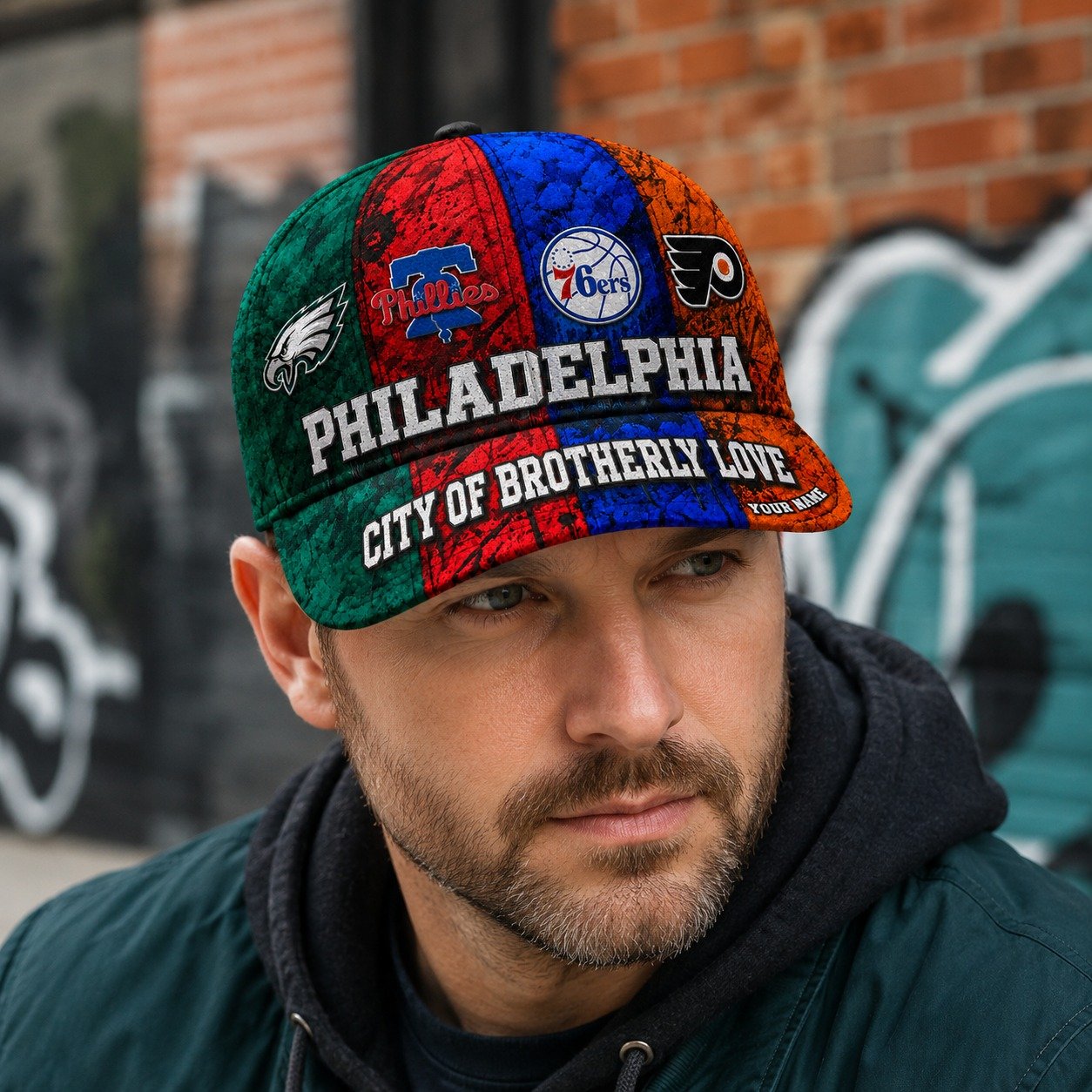 Personalized Philadelphia Sports Teams Cap With Name, City Of Brotherly Love, Phillies Fan Gifts - Image 4