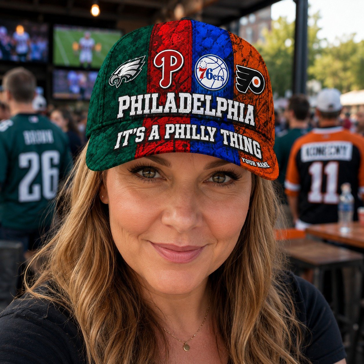 Personalized Philadelphia Sports Teams Cap With Name, It's A Philly Thing, Phillies Fan Gifts - Image 4