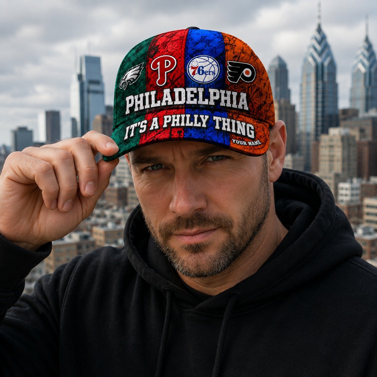 Personalized Philadelphia Sports Teams Cap With Name, It's A Philly Thing, Phillies Fan Gifts - Image 7