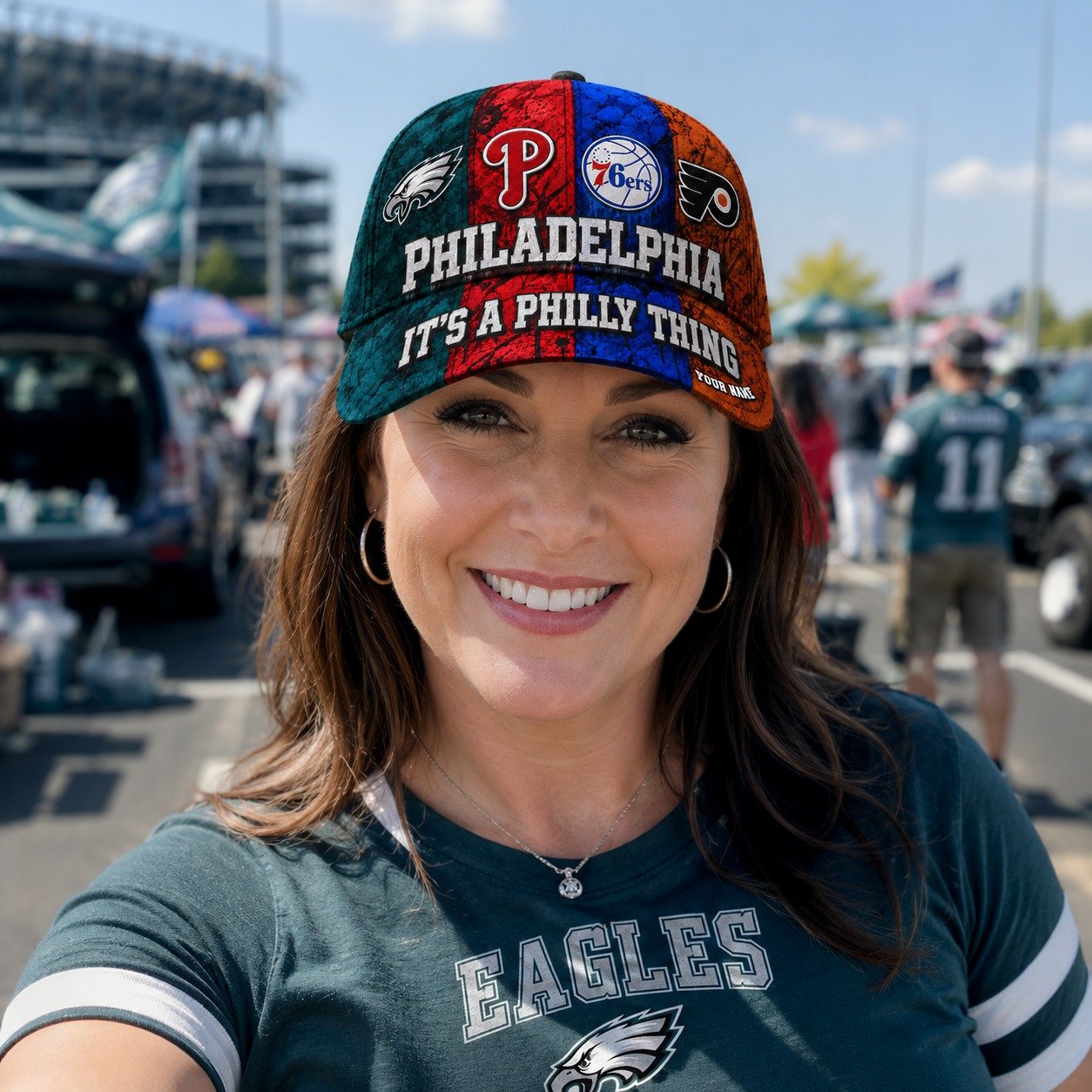 Personalized Philadelphia Sports Teams Cap With Name, It's A Philly Thing, Phillies Fan Gifts - Image 8