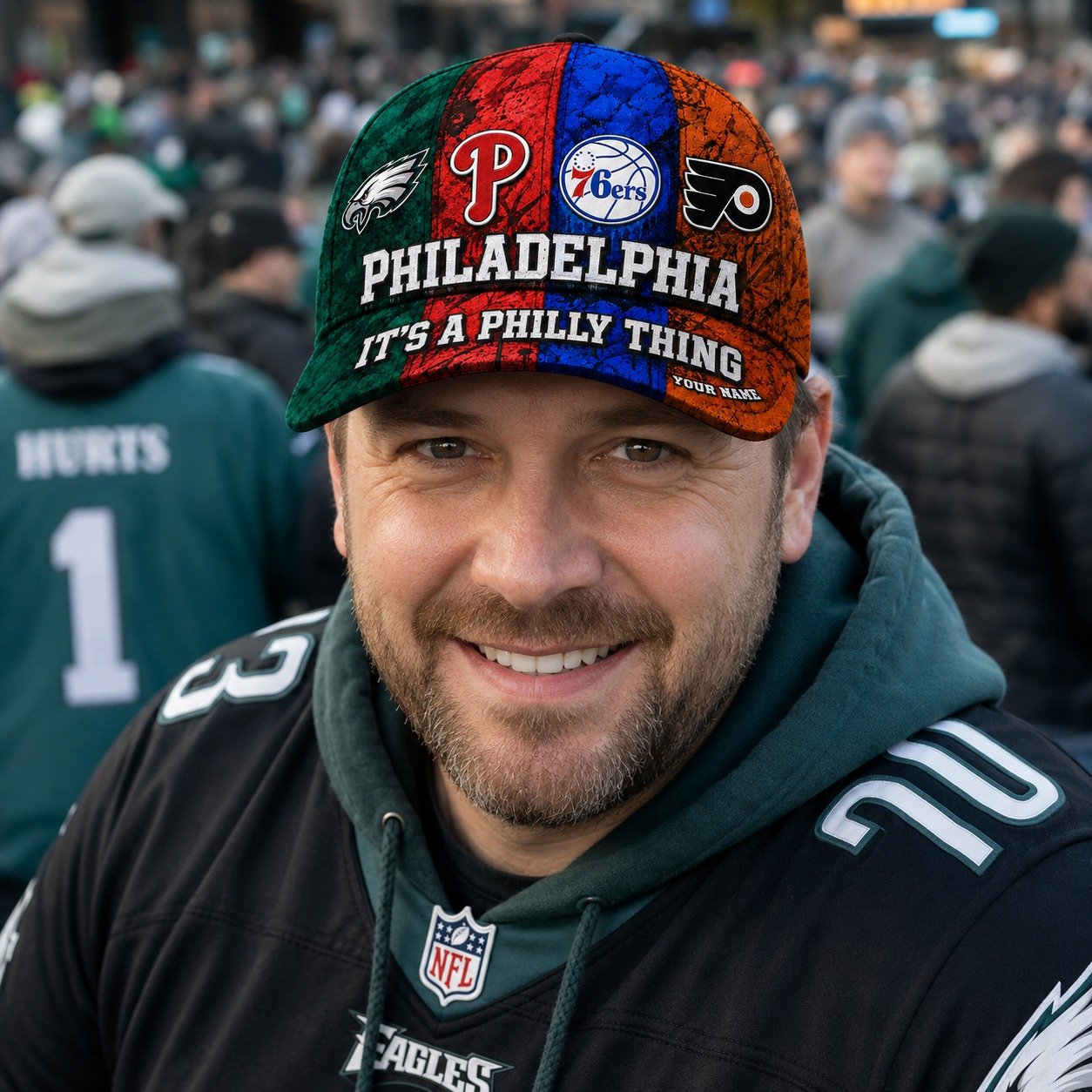 Personalized Philadelphia Sports Teams Cap With Name, It's A Philly Thing, Phillies Fan Gifts - Image 9