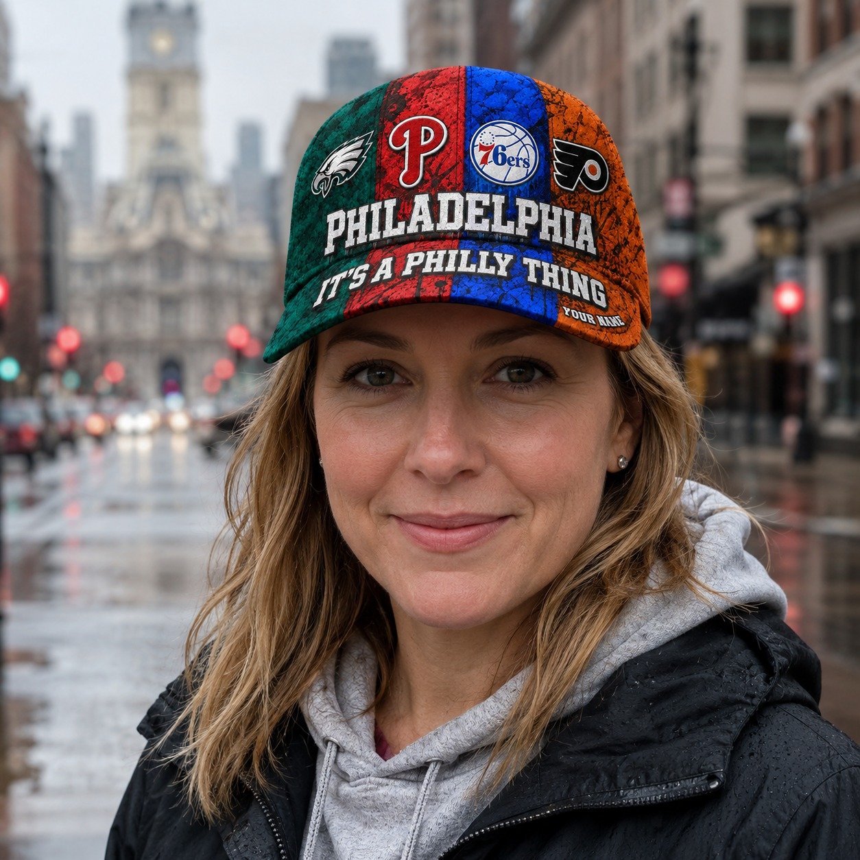 Personalized Philadelphia Sports Teams Cap With Name, It's A Philly Thing, Phillies Fan Gifts - Image 10