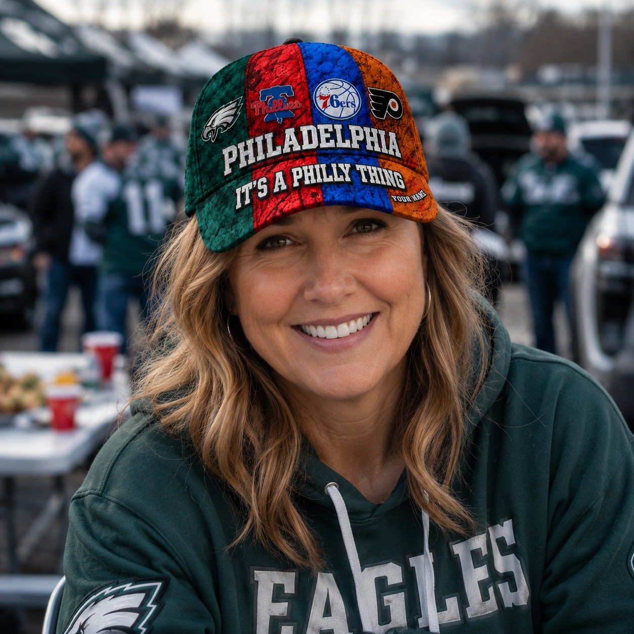 Personalized Philadelphia Sports Teams Cap With Name, It’s A Philly Thing, Phillies Cap, Fan Gifts - Image 4