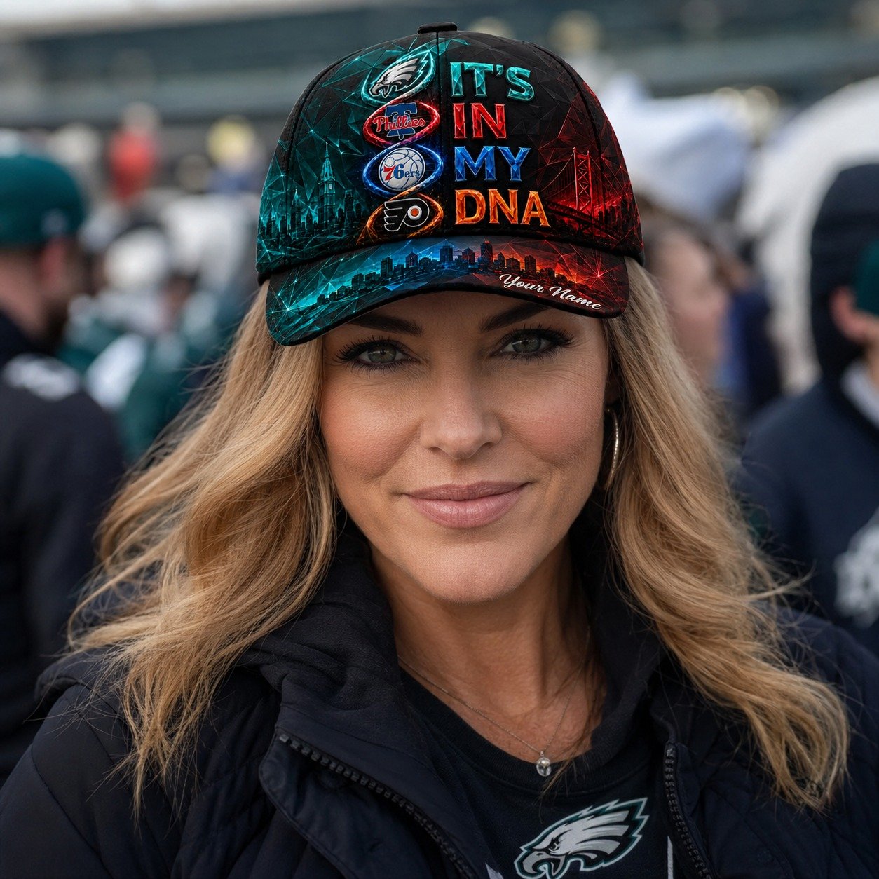 Personalized Philadelphia Sports Teams Cap With Name, It's In My DNA, Sport For Fan - Image 5