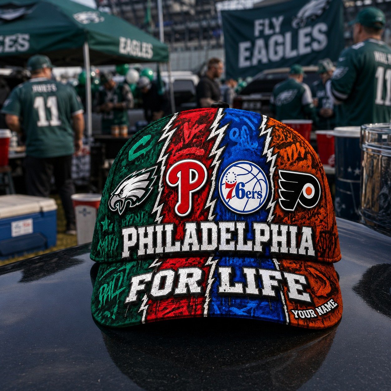 Personalized Philadelphia Cap With Name, Philadelphia For Life, Phillies Fan Gifts - Image 7