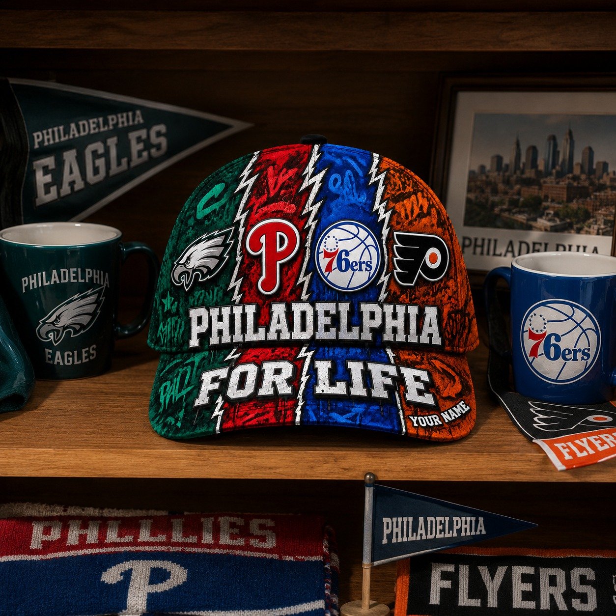 Personalized Philadelphia Cap With Name, Philadelphia For Life, Phillies Fan Gifts - Image 10